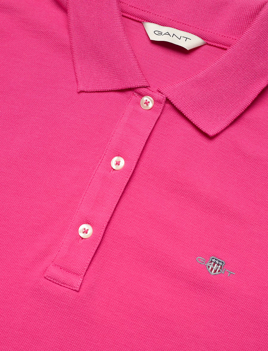 Gant - REG SHIELD SS PIQUE POLO - poloshirts - bright fuschia - 2