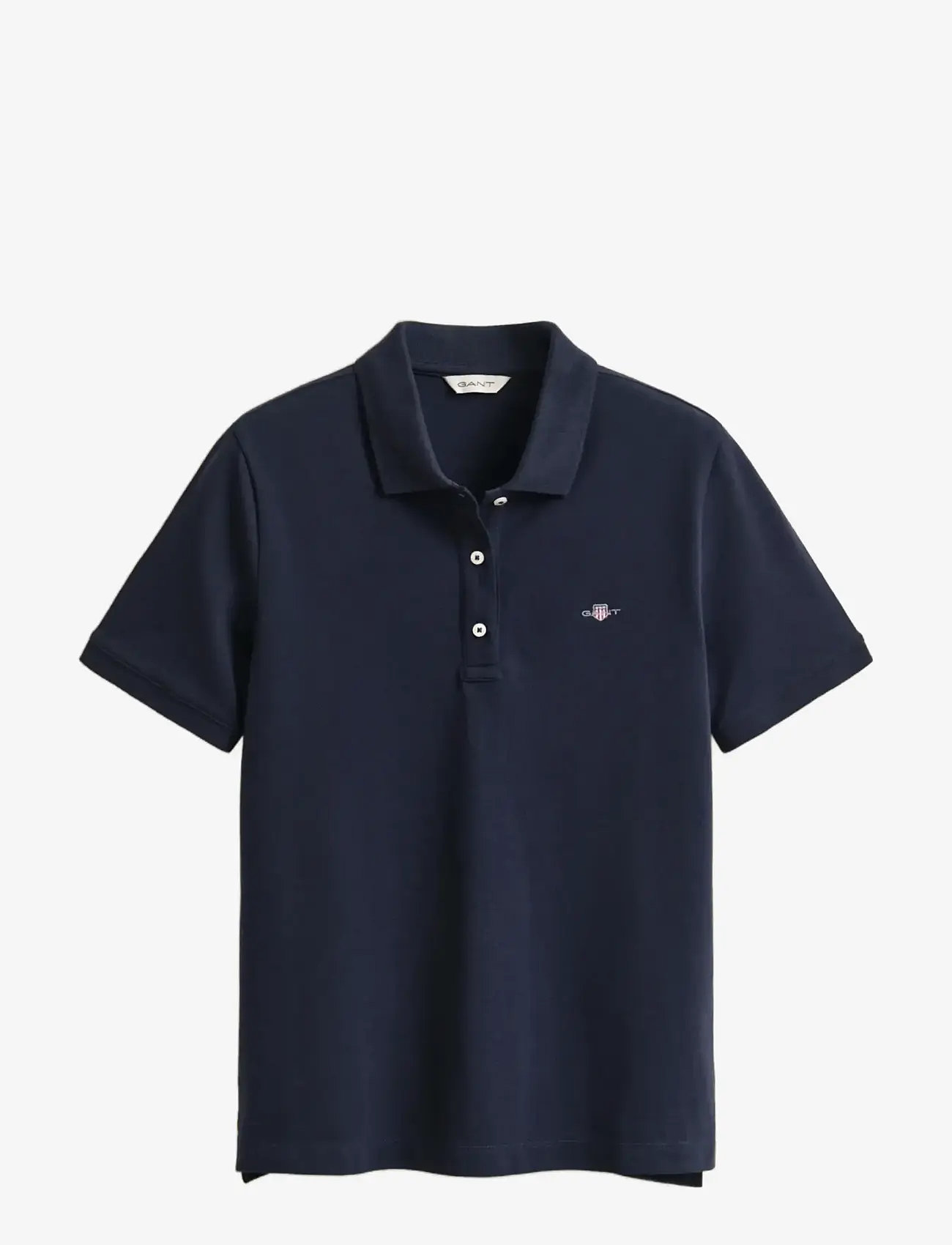Gant - REG SHIELD SS PIQUE POLO - poloer - evening blue - 1