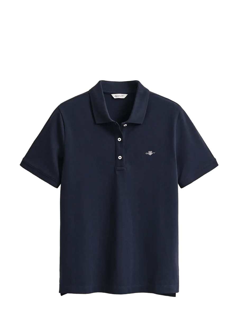 Gant - REG SHIELD SS PIQUE POLO - polosärgid - evening blue - 1