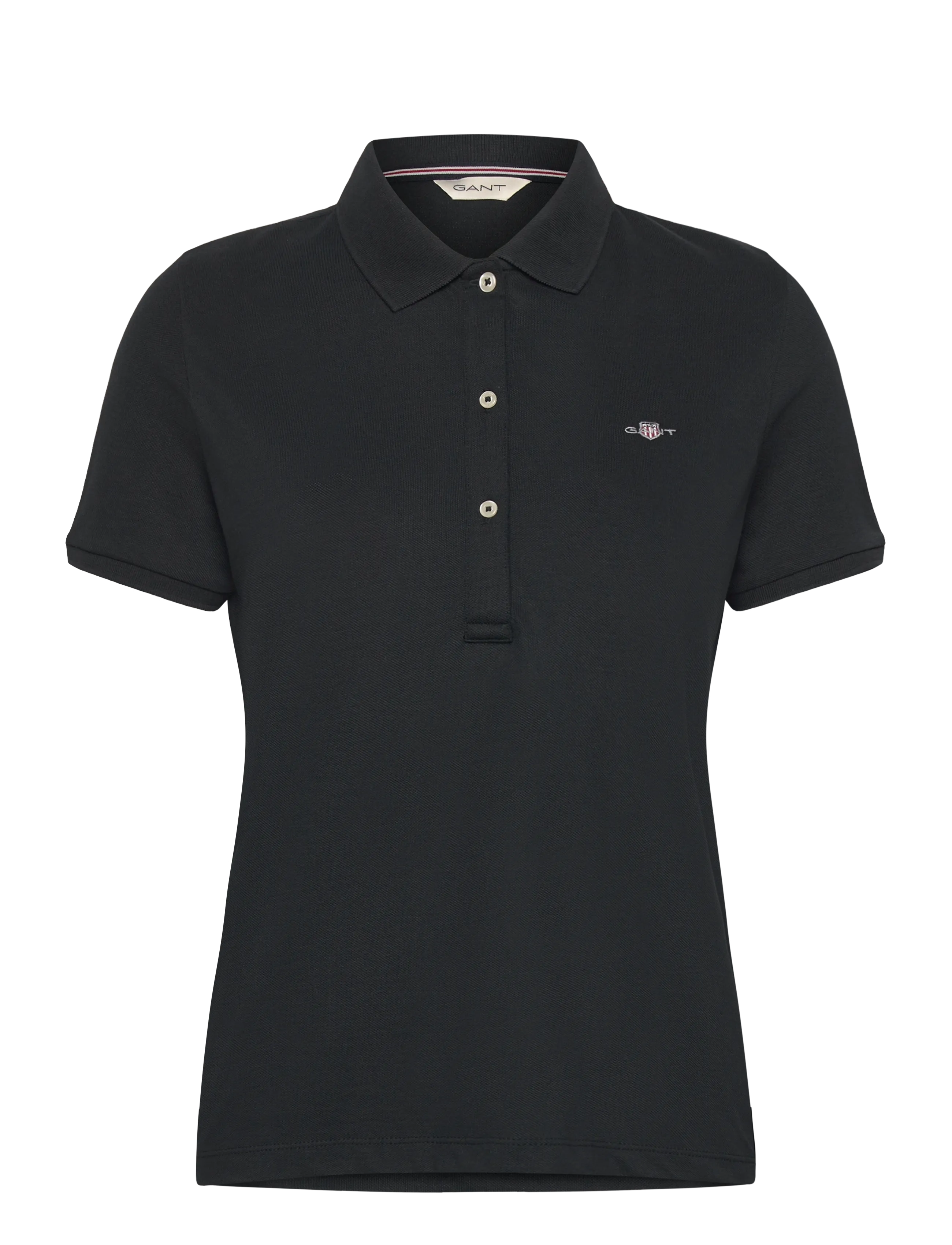 Gant REG SHIELD LOGO SS PIQUE - GANT - BLACK / black