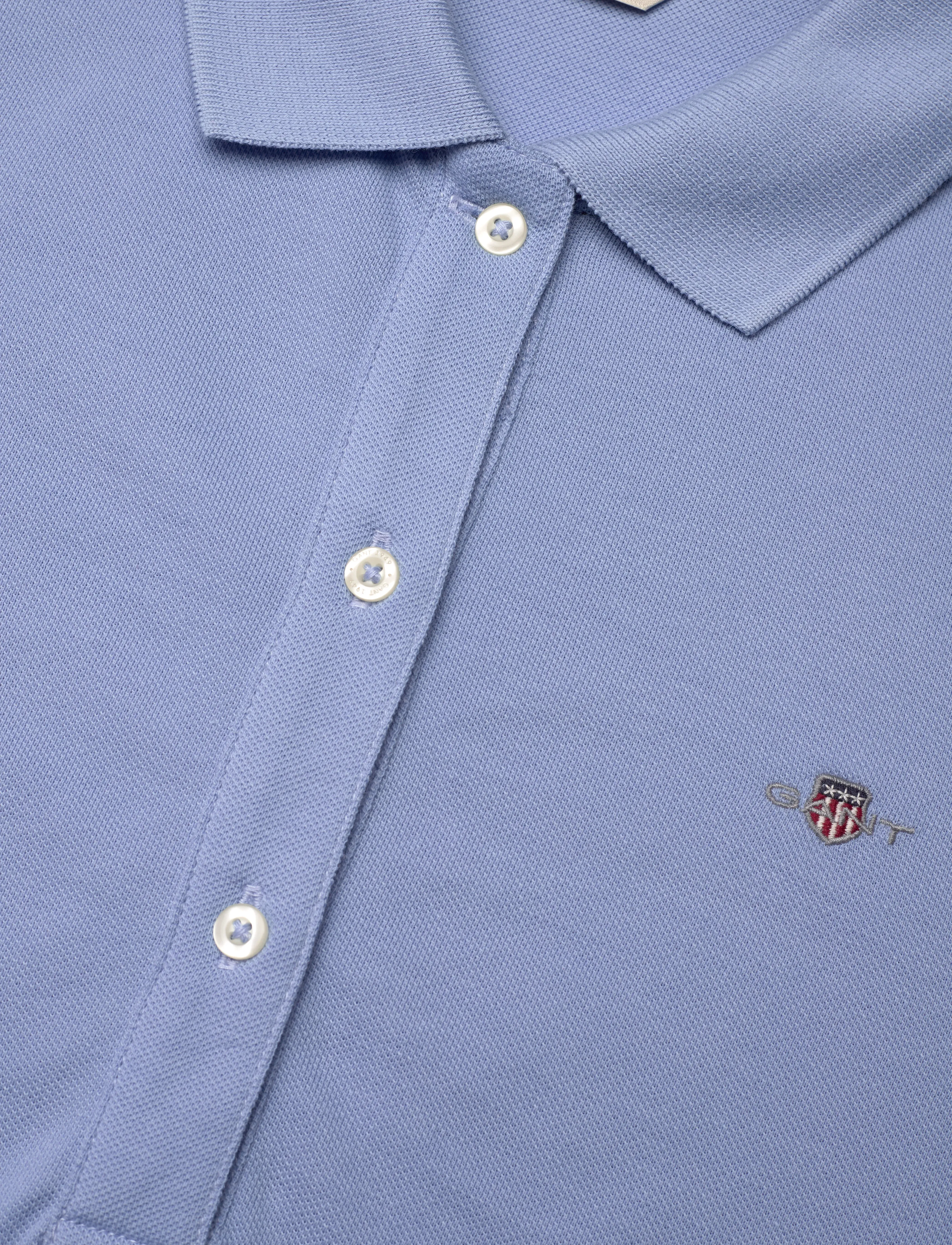 Gant - REG SHIELD LOGO SS PIQUE - poloer - clear sky - 2