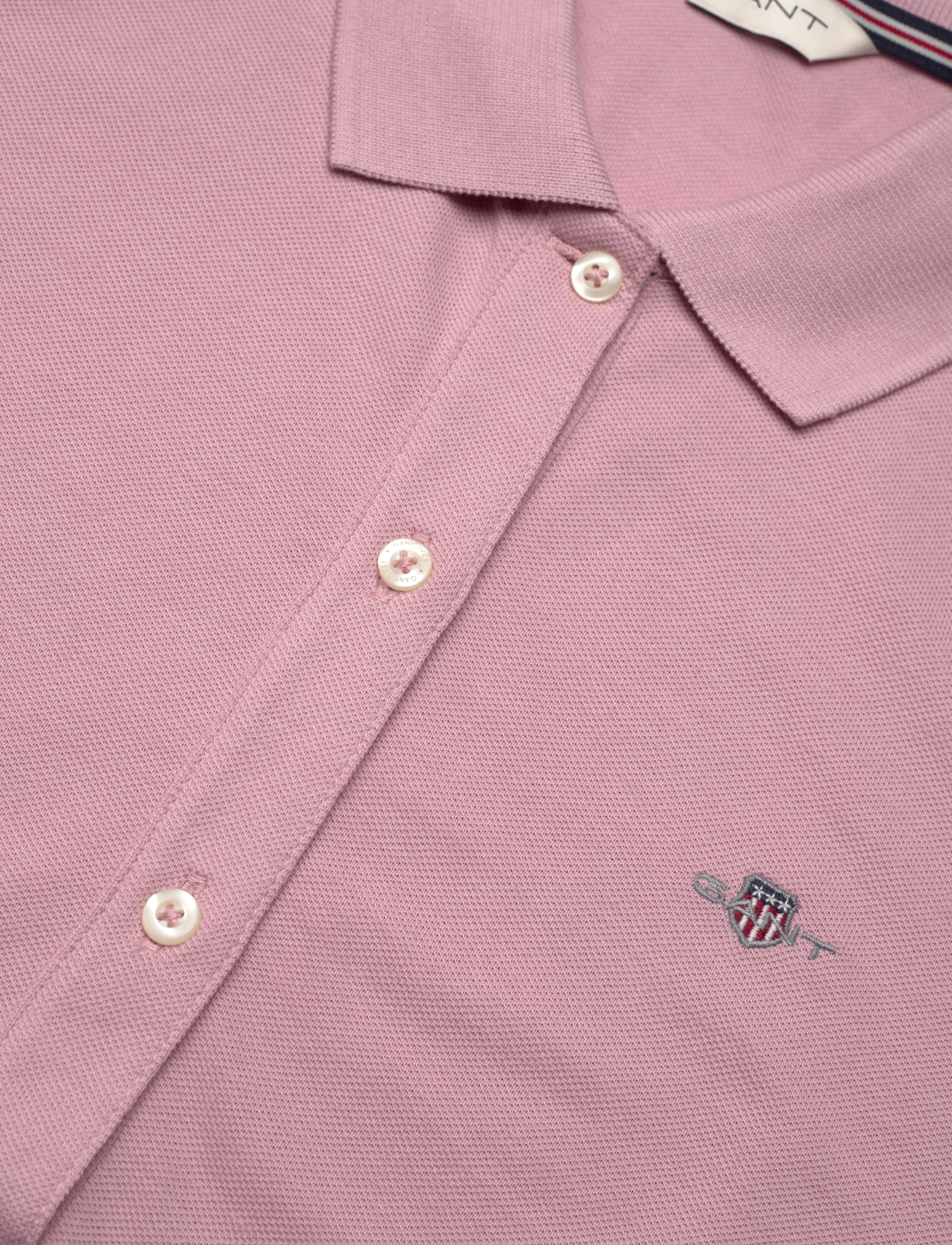 Gant - REG SHIELD LOGO SS PIQUE - poloer - dusty pink - 2