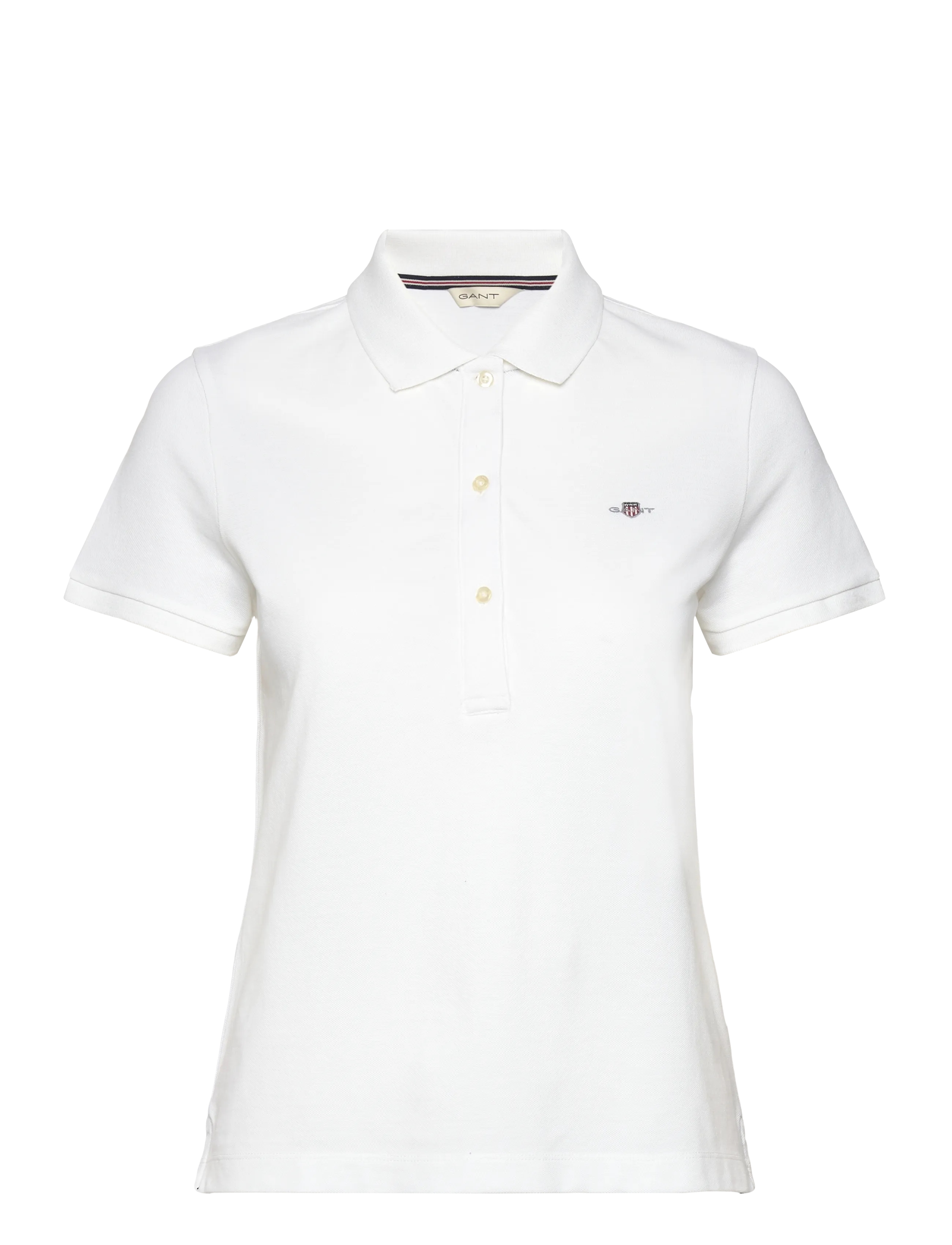 GANT REG SHIELD LOGO SS PIQUE - GANT - WHITE / white