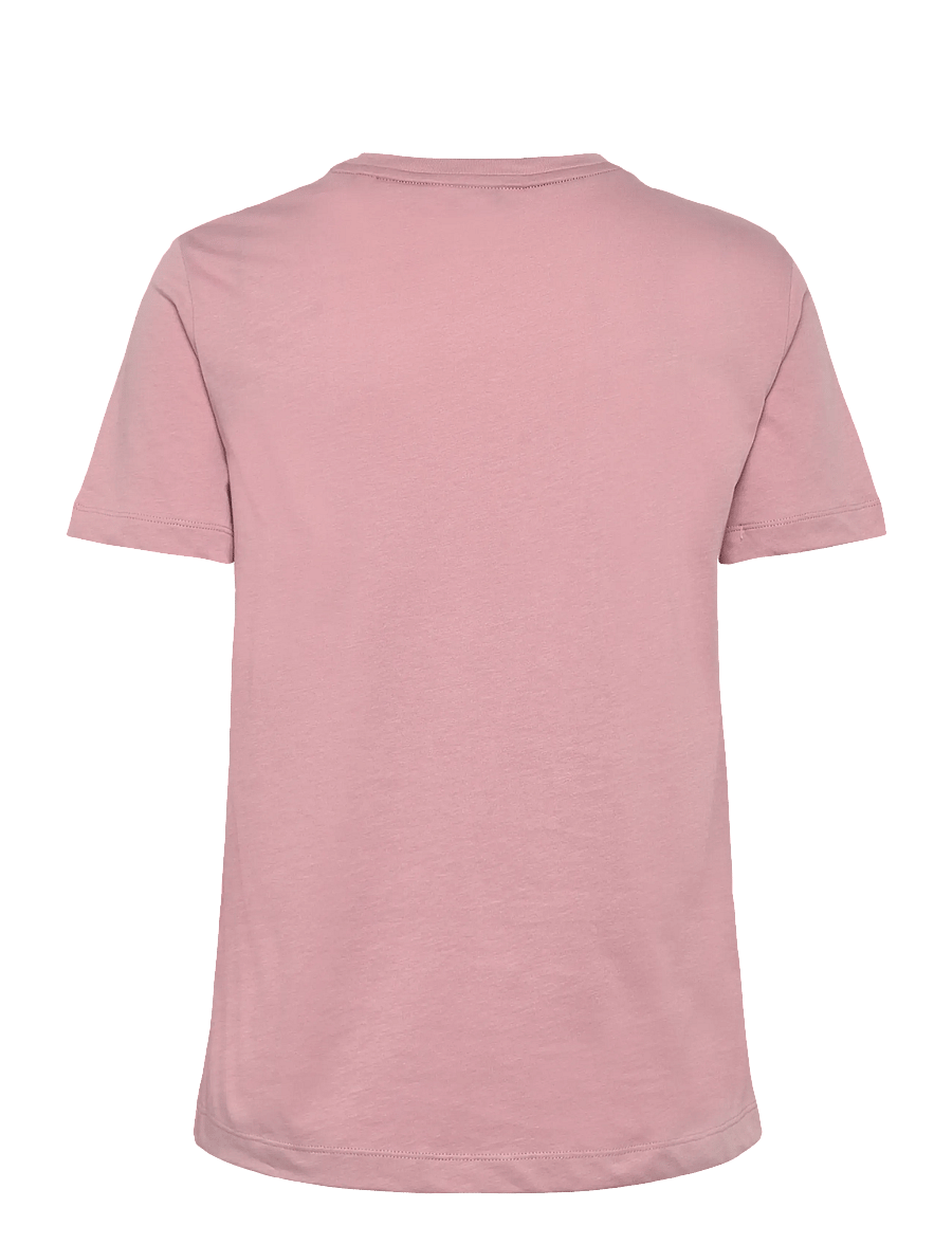 Gant - REG SHIELD LOGO SS T-SHIRT - t-shirts - dusty pink - 1