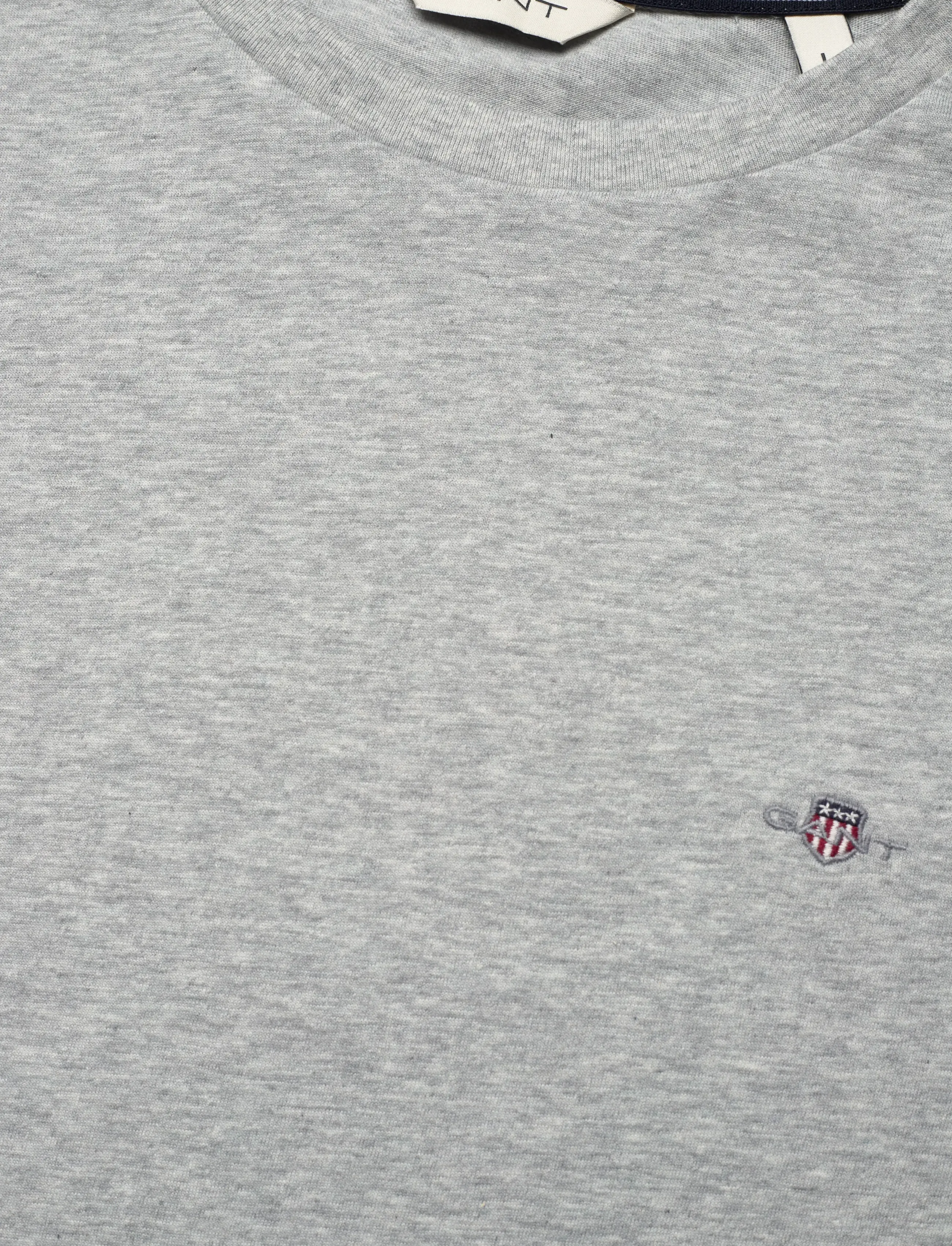 Gant - REG SHIELD LOGO SS T-SHIRT - laveste priser - light grey melange - 2