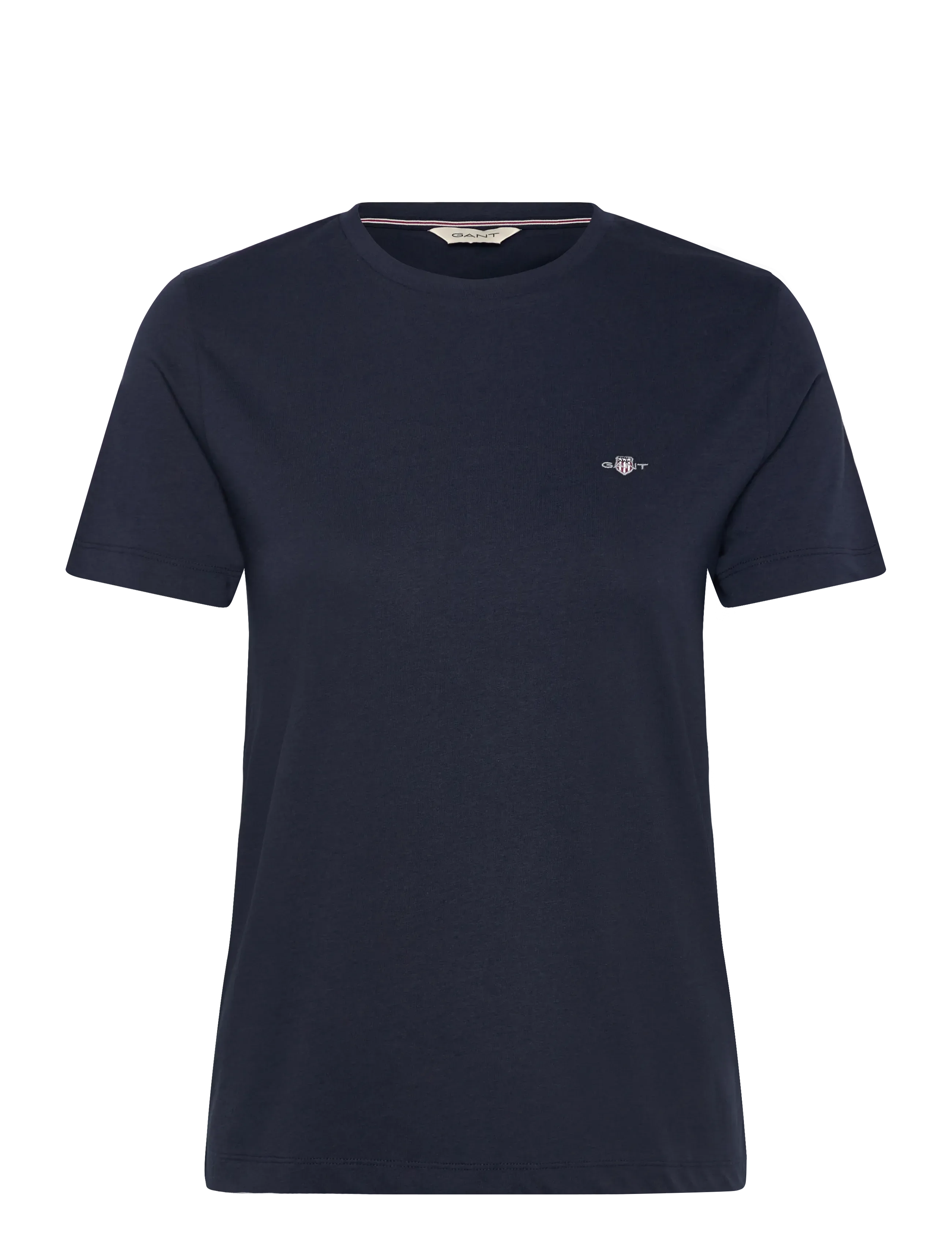 Gant REG SHIELD LOGO SS T-SHIRT - Tøj - MARINE / navy