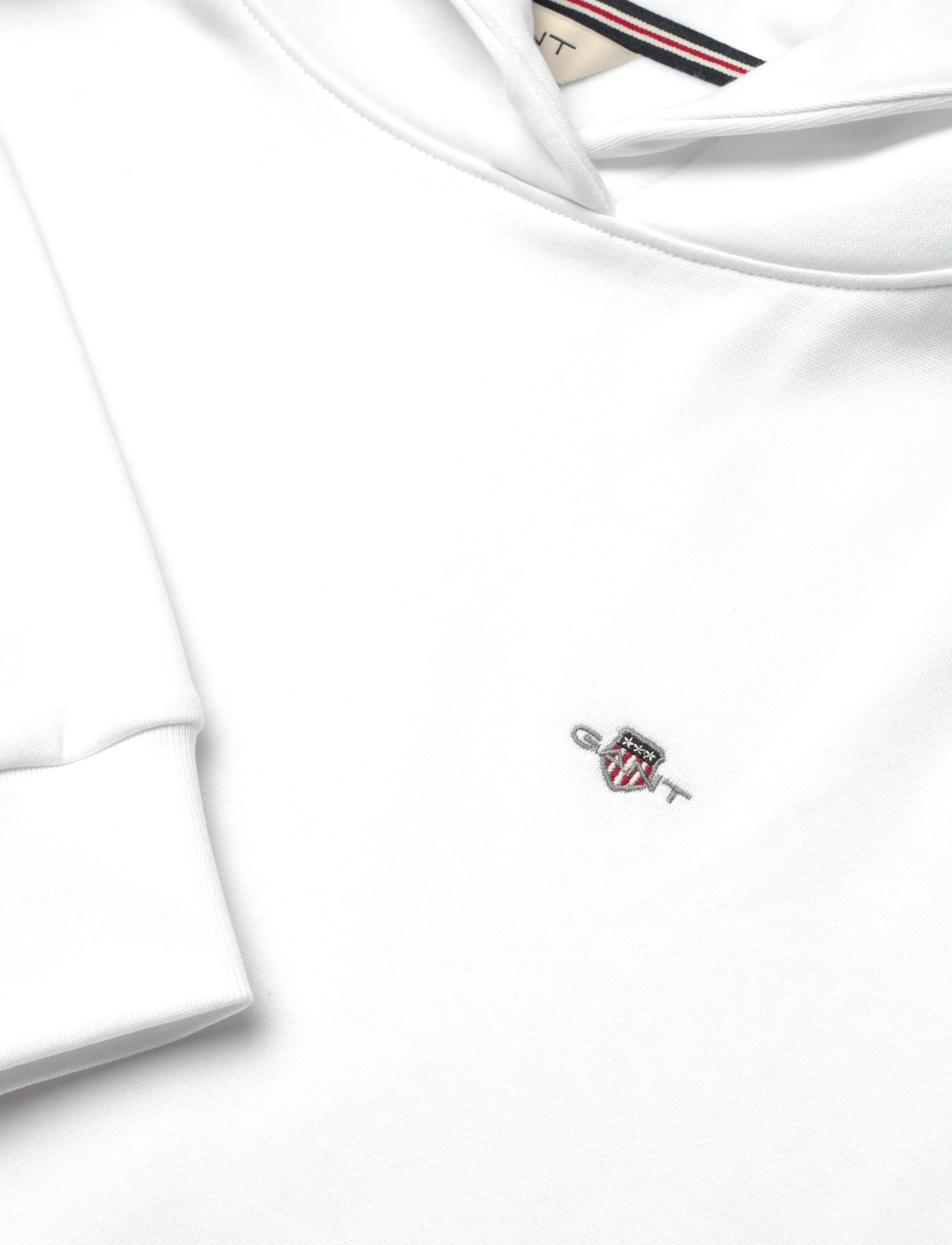 Gant - REG SHIELD LOGO HOODIE - kapuzenpullover - white - 2