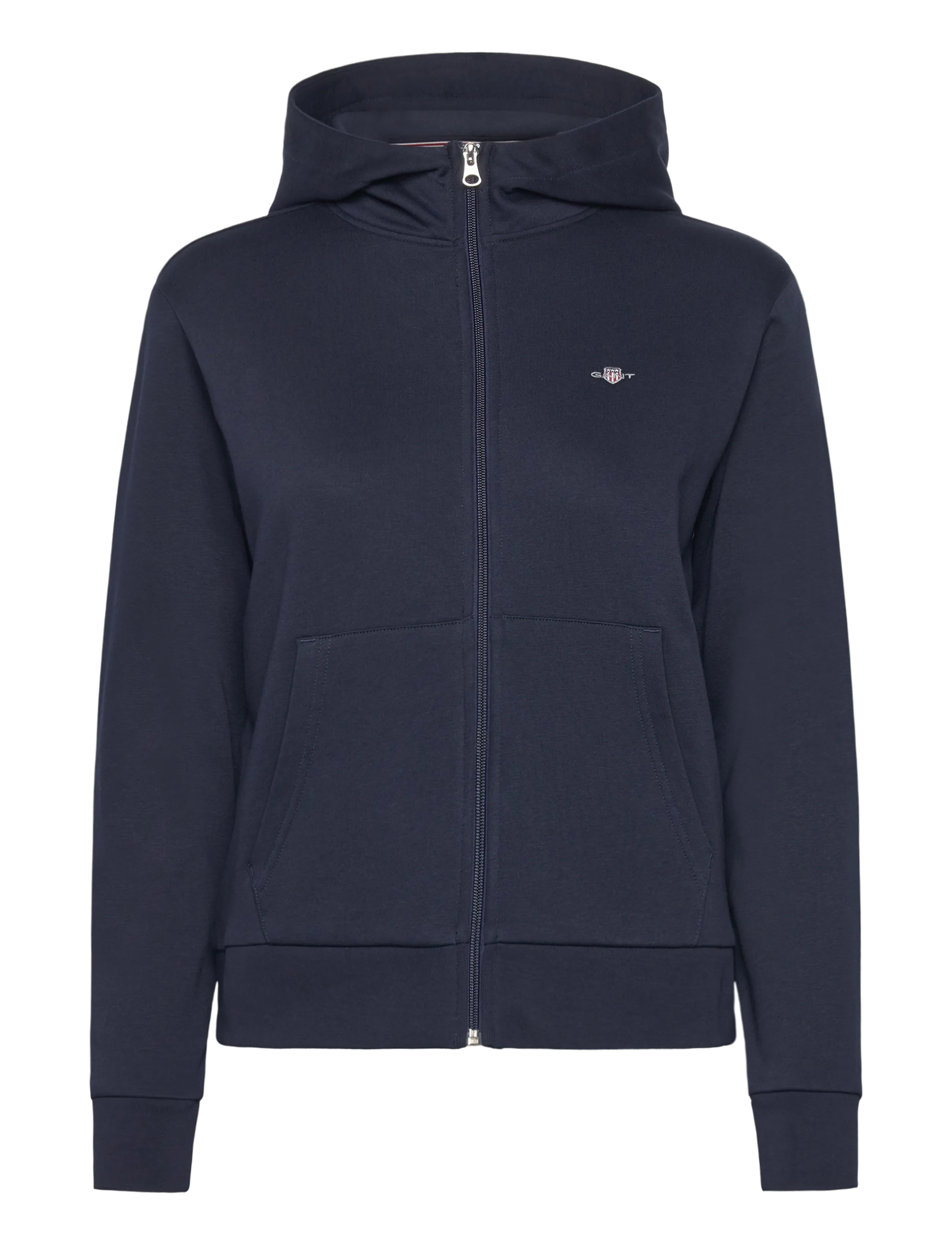 Gant REG SHIELD LOGO ZIP HOODIE - Gensere - MARINE / navy