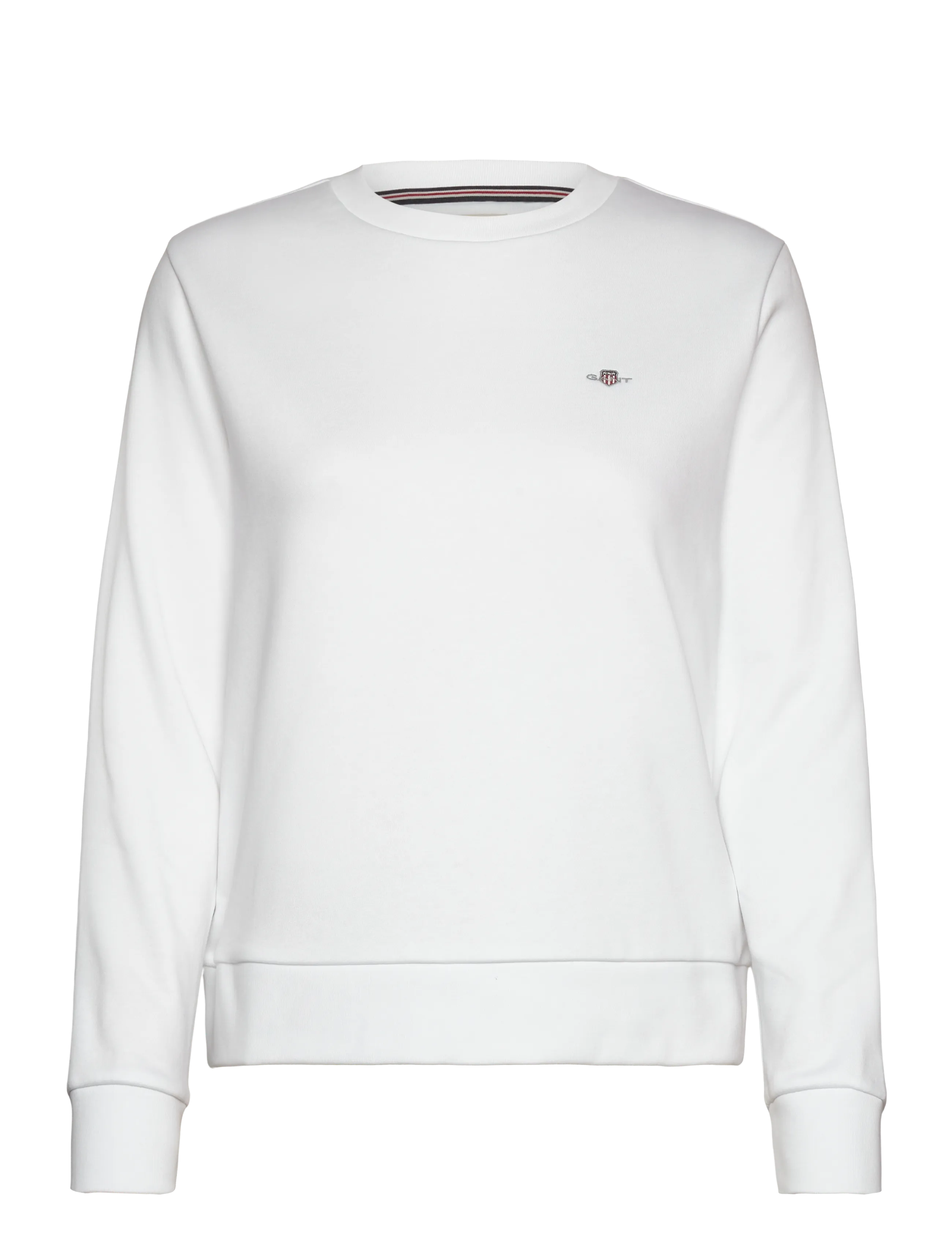 Gant REG SHIELD LOGO C-NECK - GANT - WHITE / white