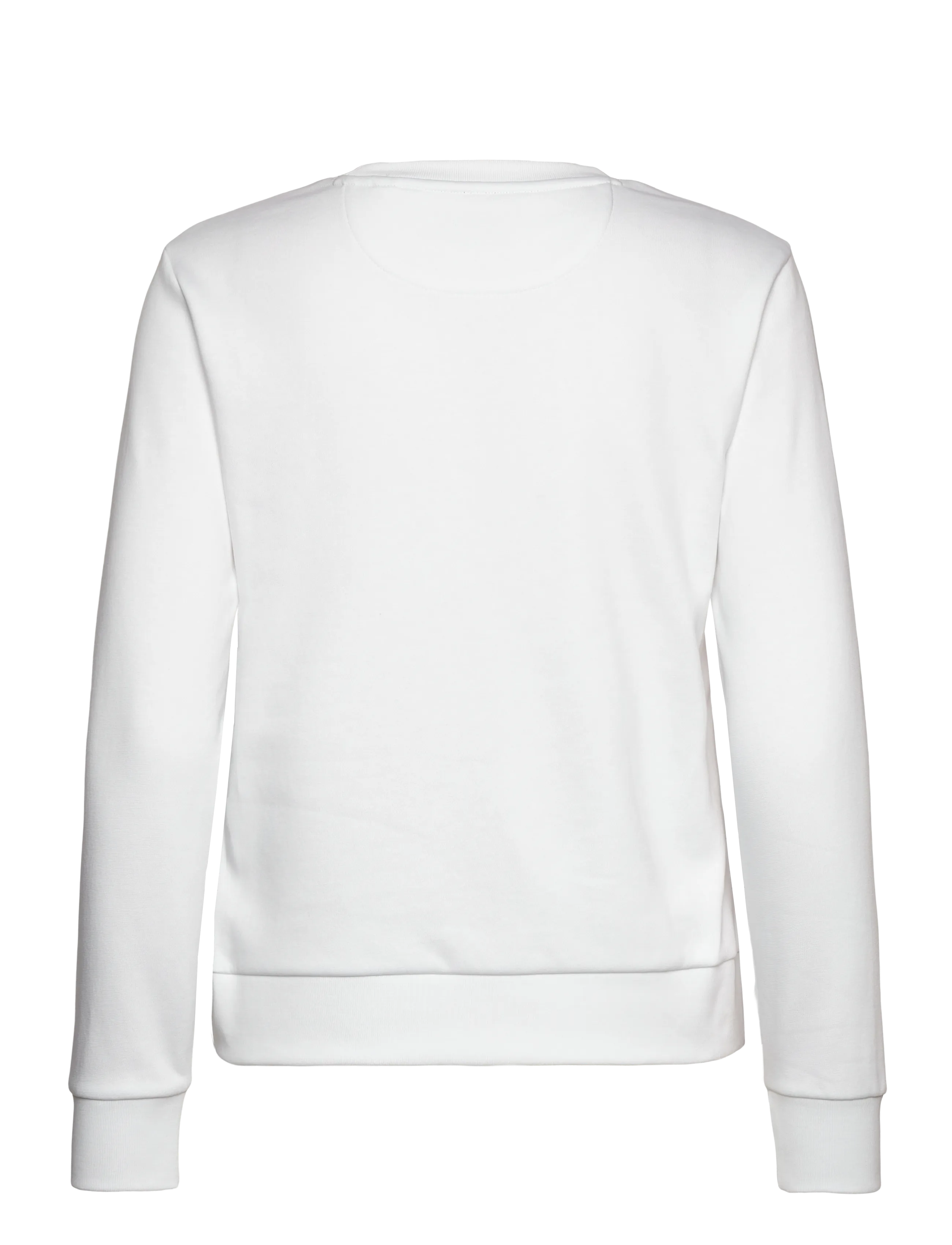 Gant - REG SHIELD LOGO C-NECK - sweatshirts & hættetrøjer - white - 1