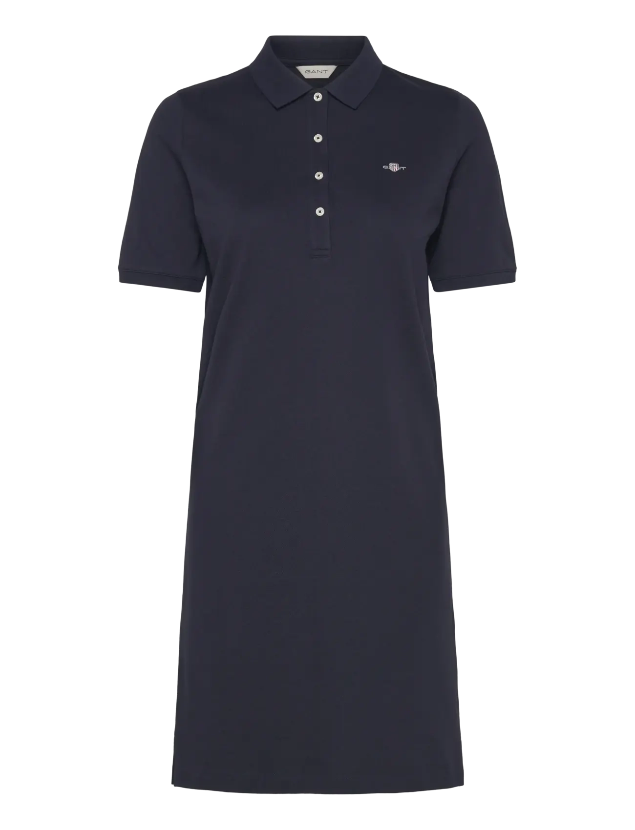Gant SHIELD SS PIQUE POLO DRESS - Apģērbi - EVENING BLUE / navy