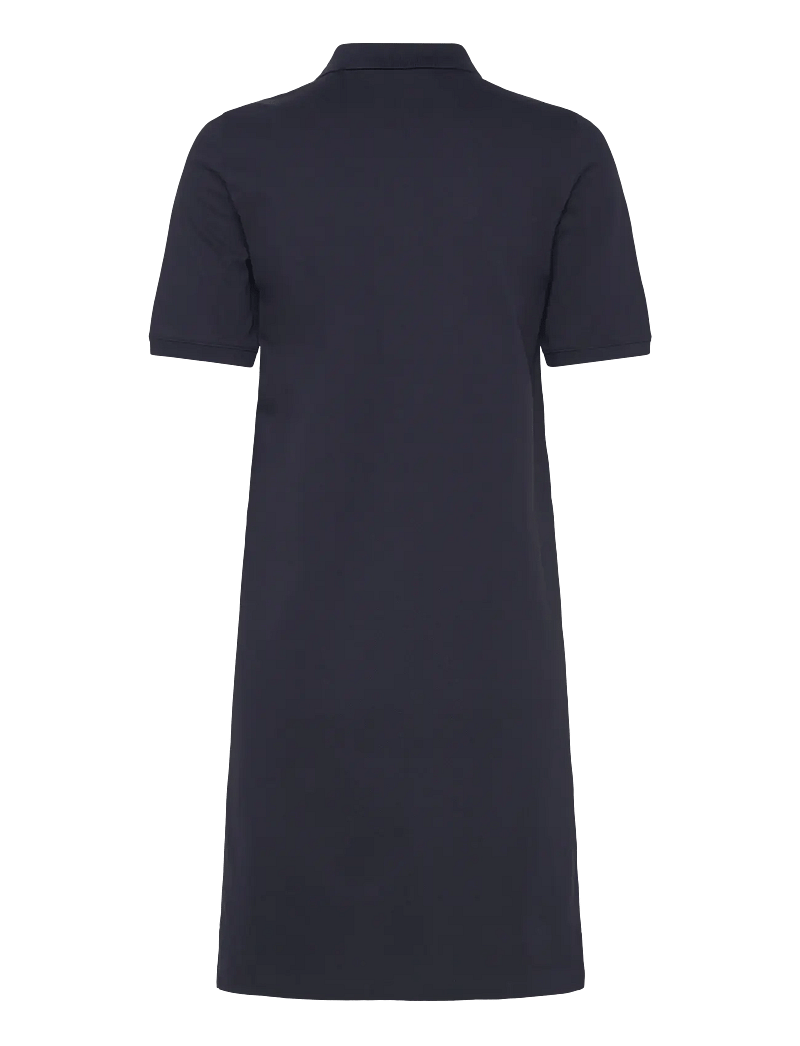 GANT - SHIELD SS PIQUE POLO DRESS - korta klänningar - evening blue - 1