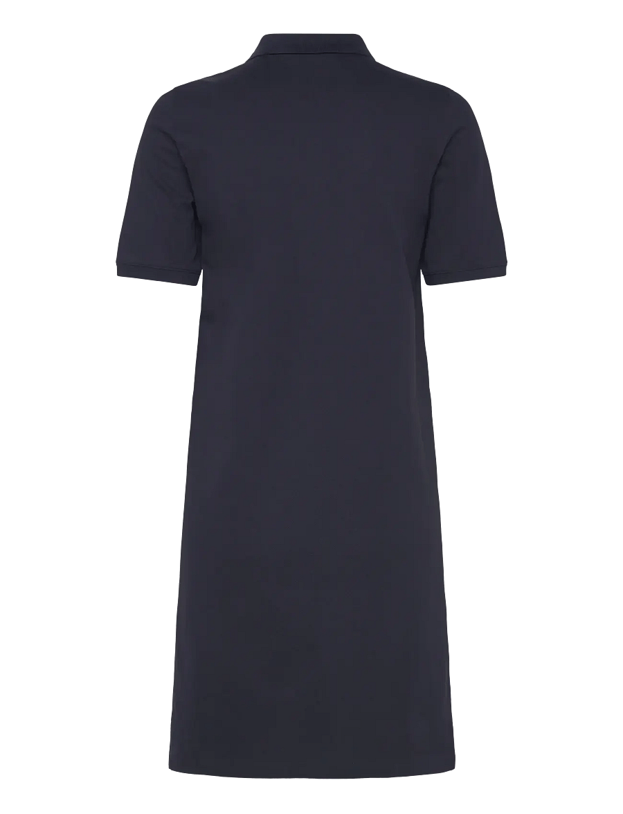 Gant - SHIELD SS PIQUE POLO DRESS - kurze kleider - evening blue - 2