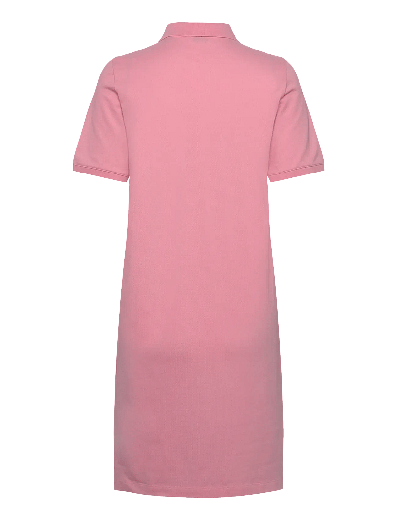 GANT - SHIELD SS PIQUE POLO DRESS - short dresses - geranium pink - 1