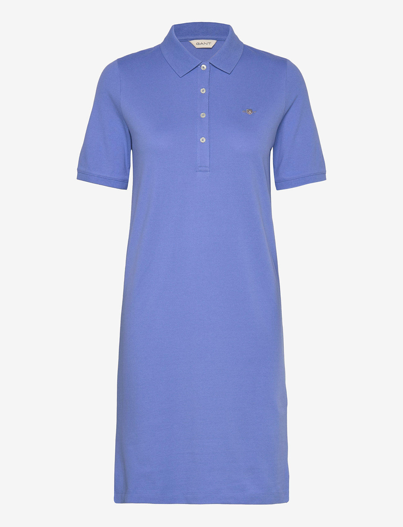 GANT - SHIELD SS PIQUE POLO DRESS - kurze kleider - perfect blue - 0