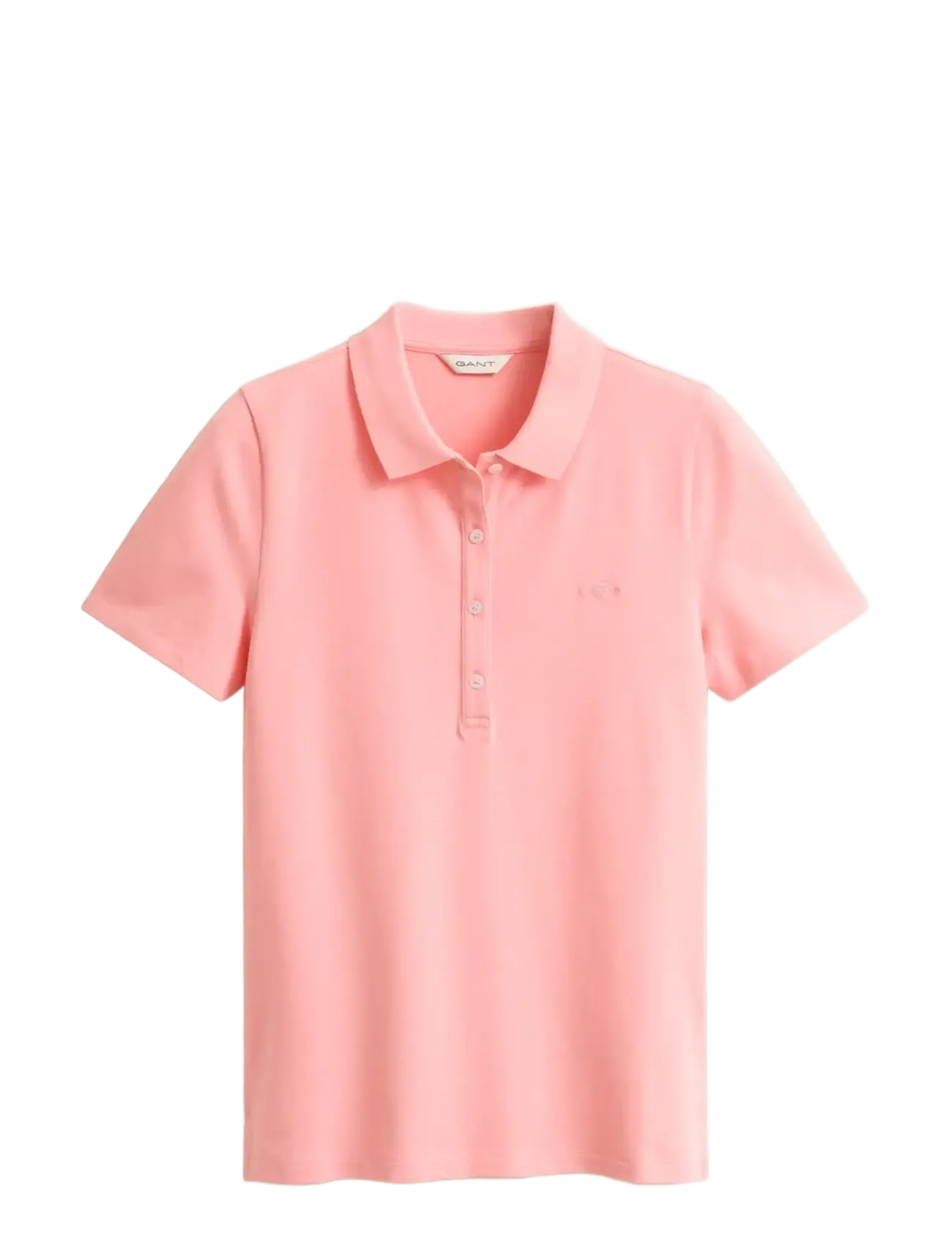 Gant SLIM SHIELD SS PIQUE POLO - Tøj - APRICOT PINK / pink/rose