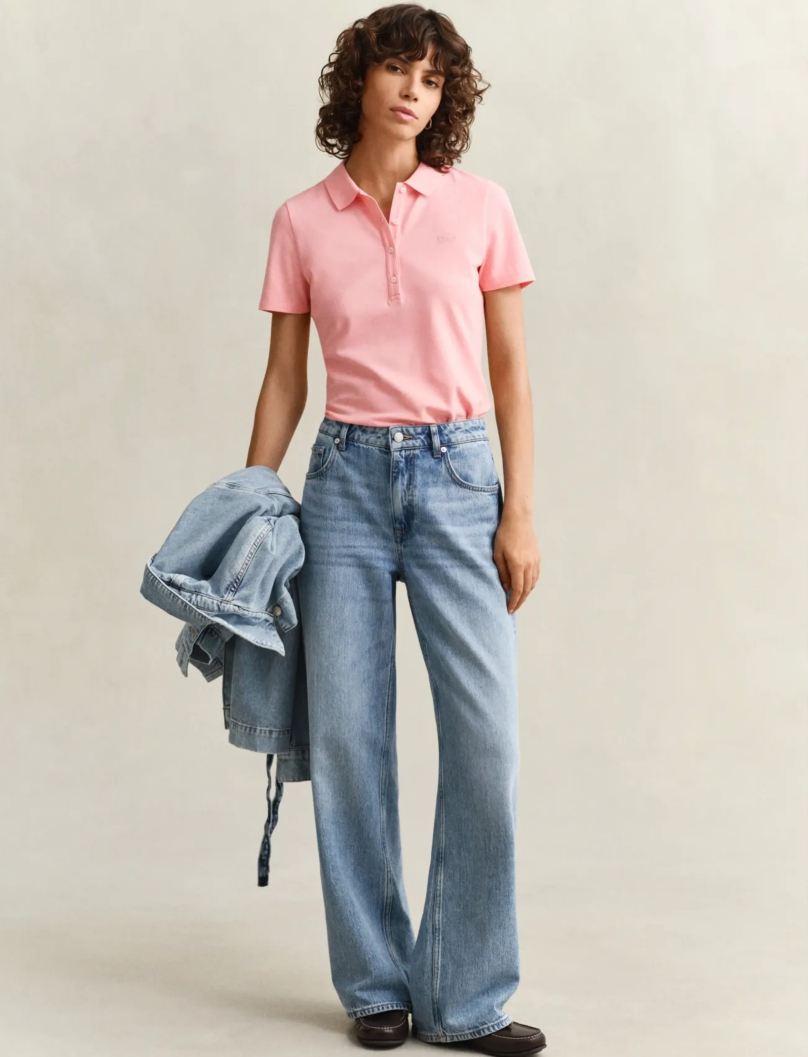 Gant - Slim Polo Shirt - poloer - apricot pink - 4