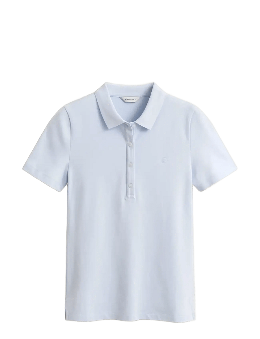 Gant - Slim Polo Shirt - poloshirts - light blue - 1