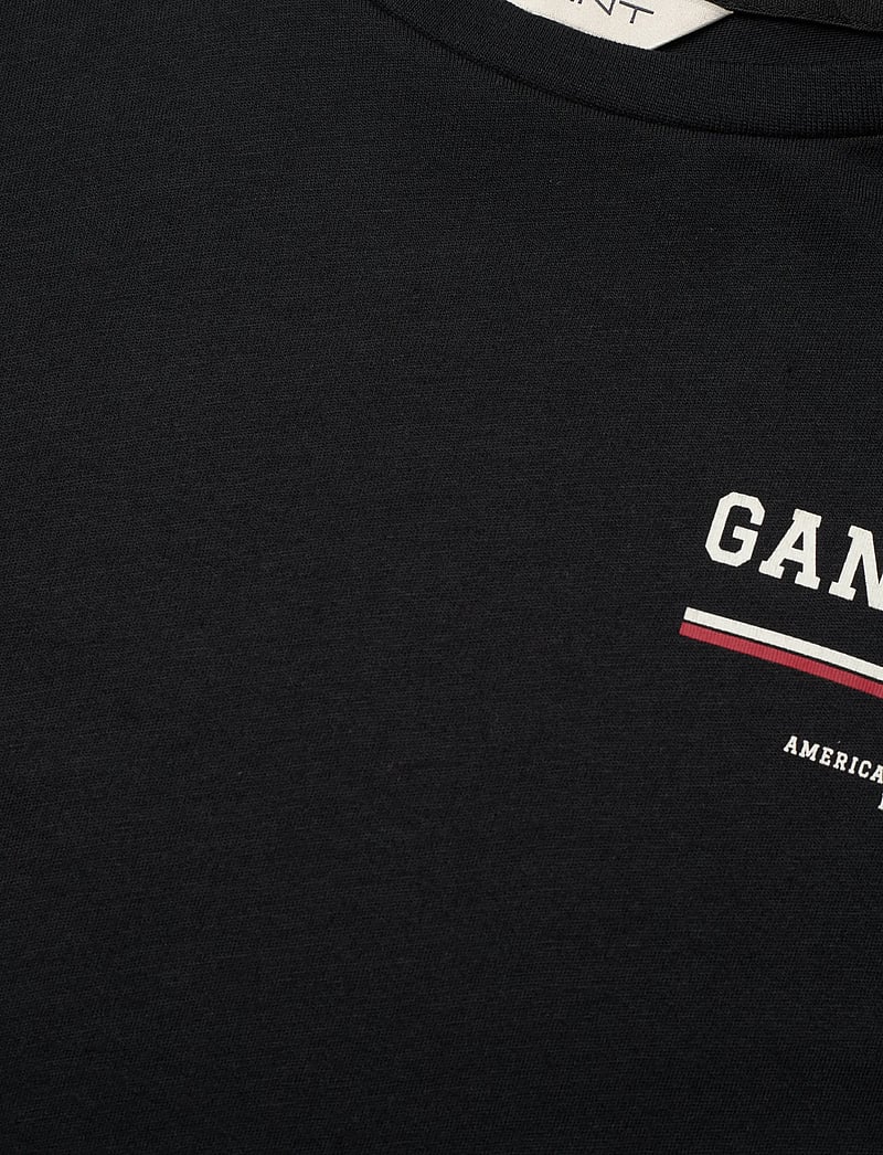 GANT - REG GRAPHIC SS T-SHIRT - t-shirts - black - 2