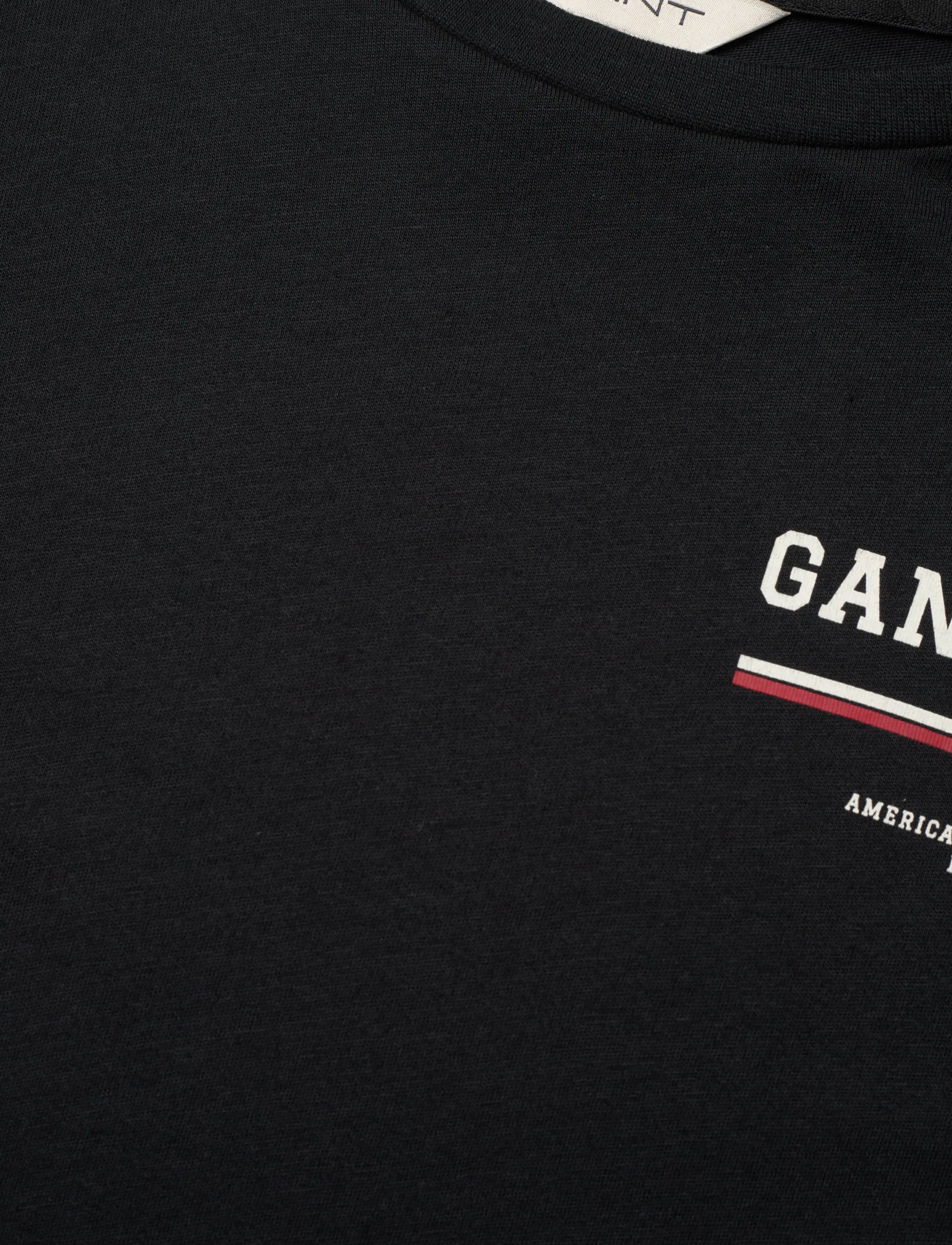 Gant - REG GRAPHIC SS T-SHIRT - t-shirts - black - 2