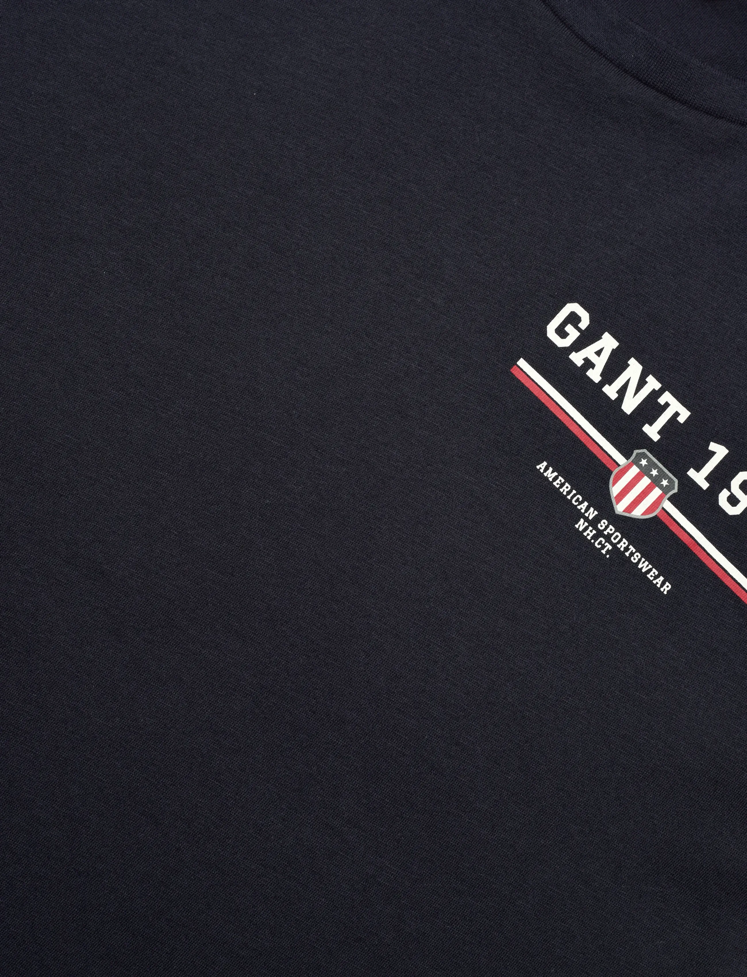Gant - REG GRAPHIC SS T-SHIRT - t-shirts - evening blue - 2