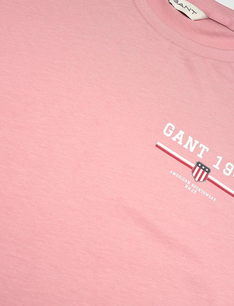 GANT - REG GRAPHIC SS T-SHIRT - t-shirts - summer rose - 2