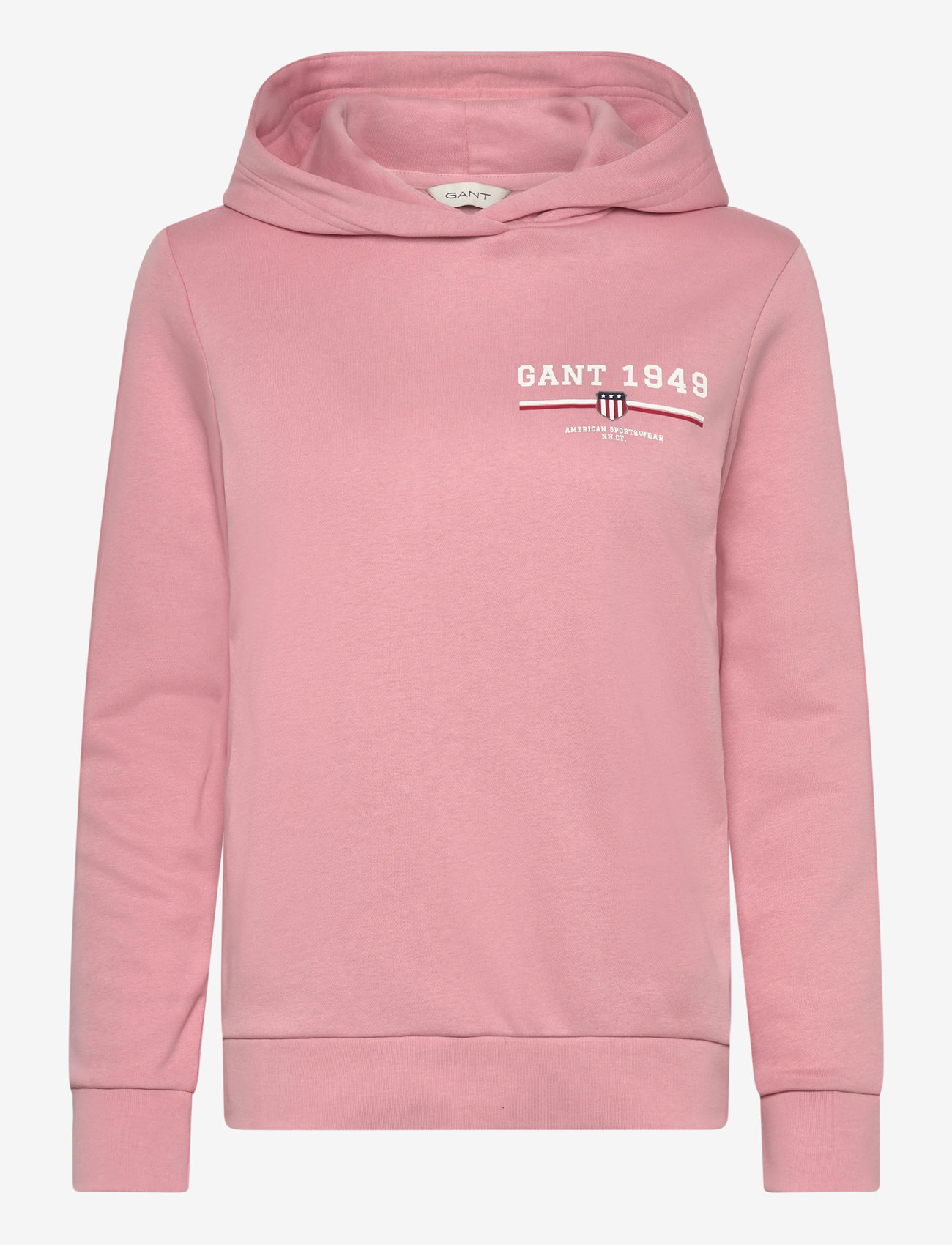 GANT - REG GRAPHIC HOODIE - hoodies - summer rose - 0