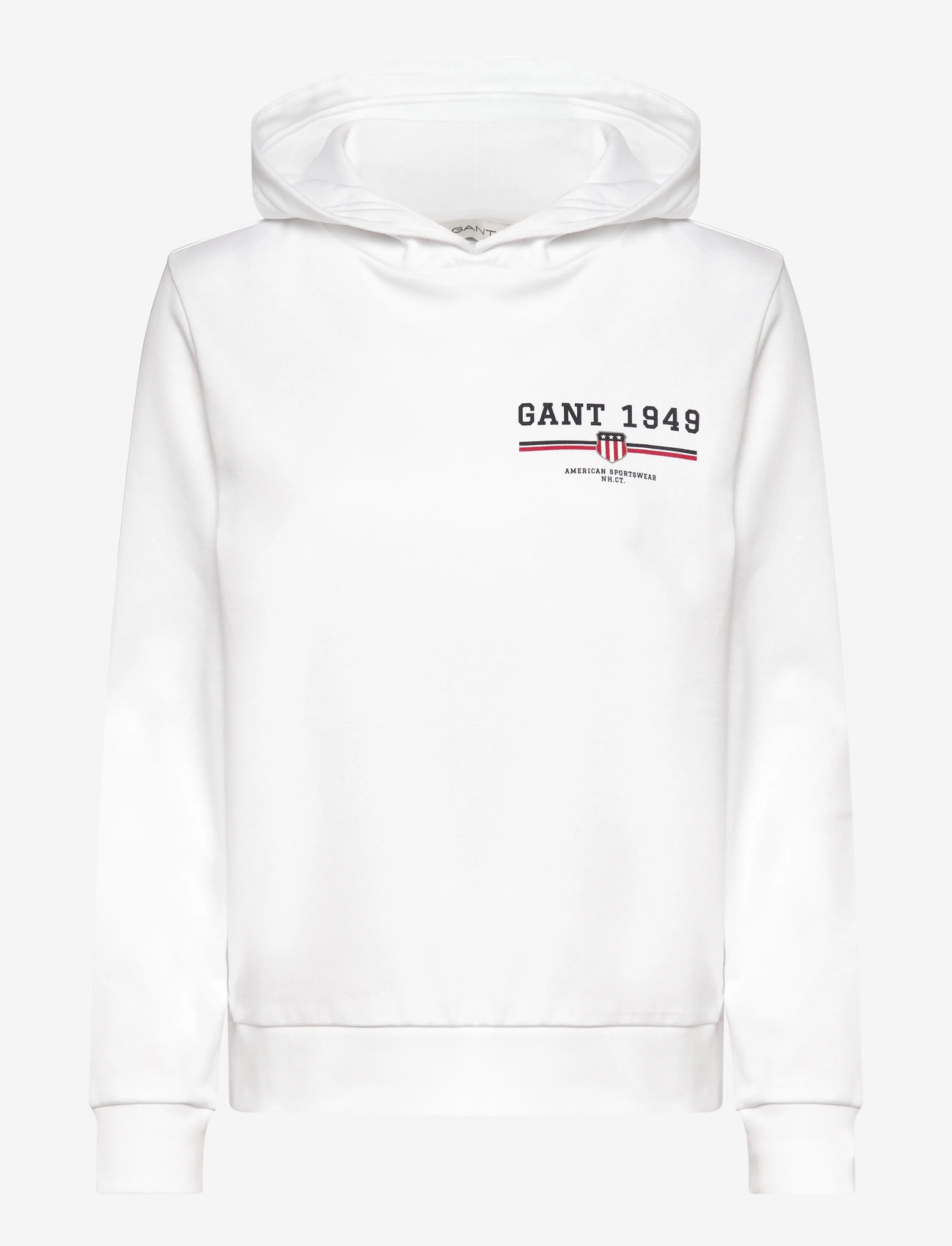 GANT - REG GRAPHIC HOODIE - pulls à capuche - white - 0