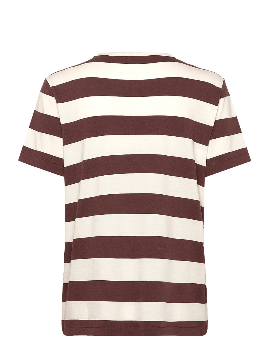 Gant - BRETON STRIPED SS T-SHIRT - t-shirts - fresh soil - 1