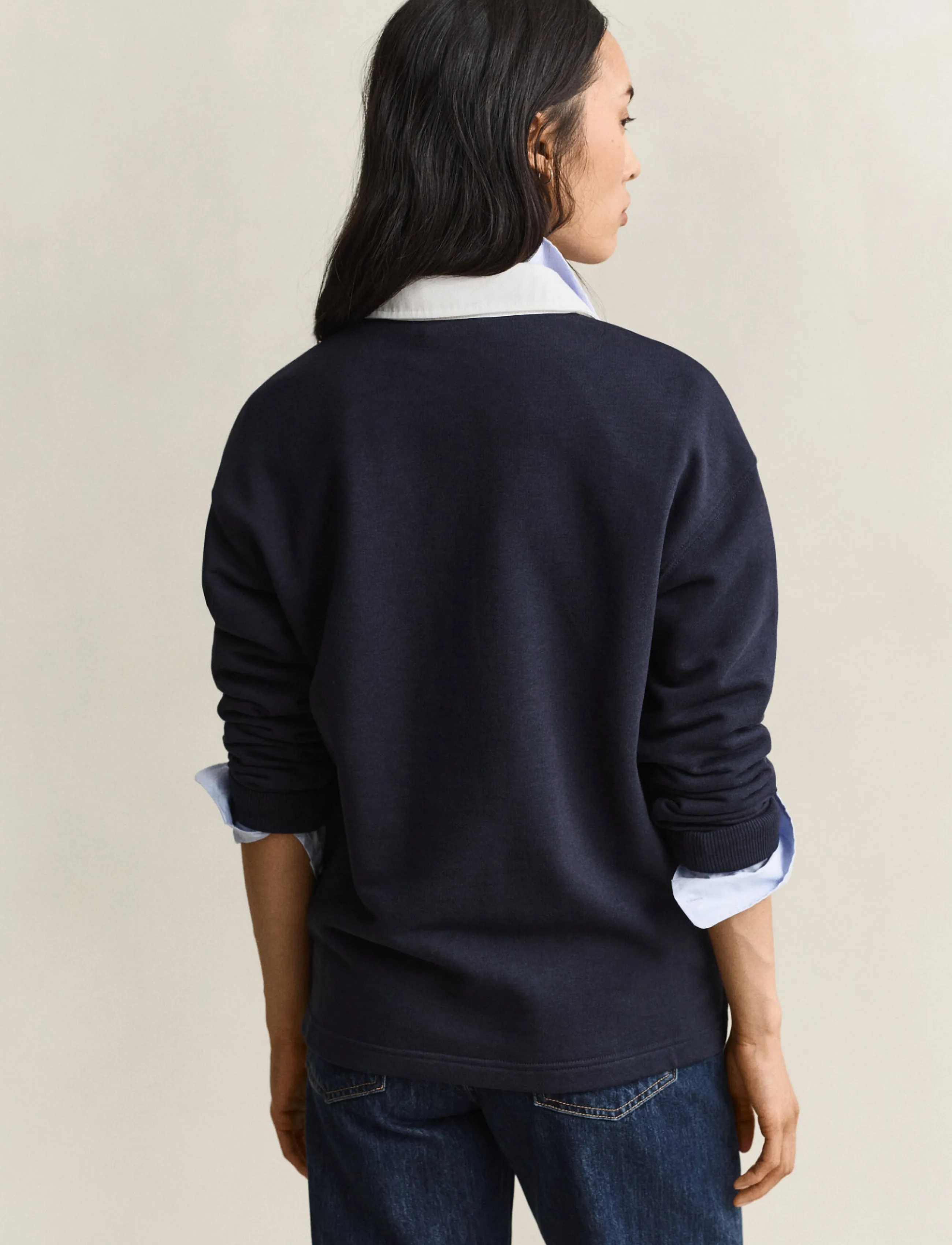 Gant - RUGGER SWEAT - modetrender - evening blue - 2