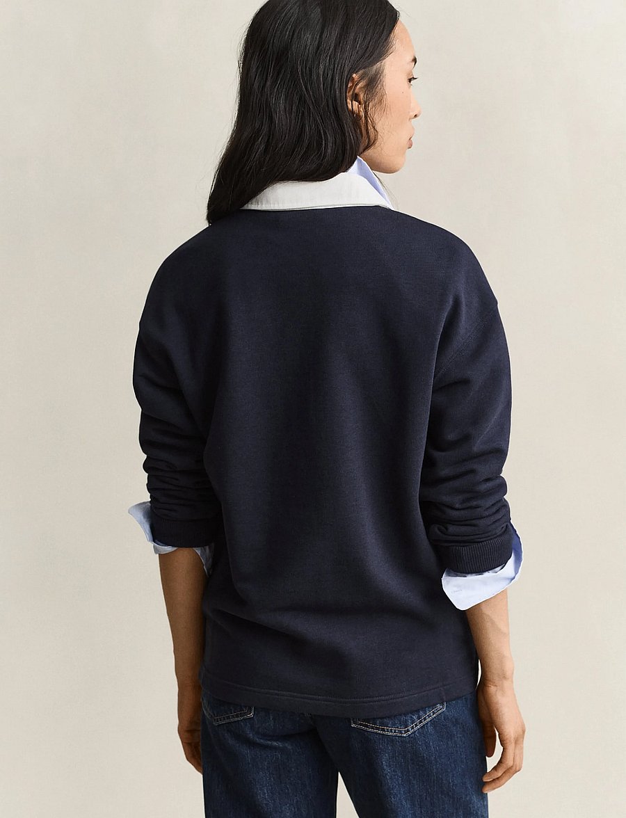Gant - RUGGER SWEAT - modetrender - evening blue - 2