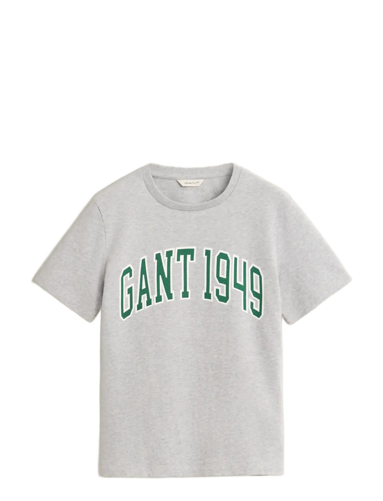 Gant REG GRAPHIC SS T-SHIRT - T-shirts - LIGHT GREY MELANGE / grey