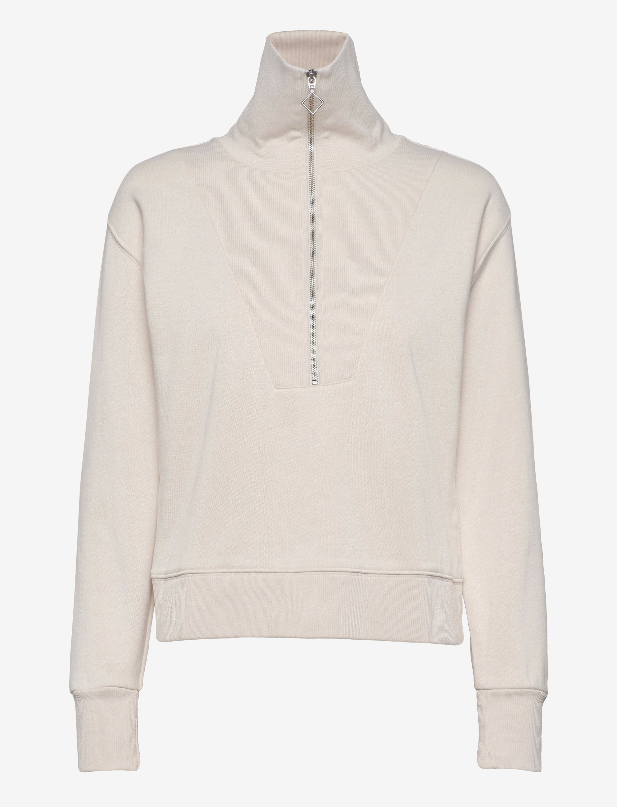 GANT - D1. HALF ZIP SWEAT - eggshell - 1
