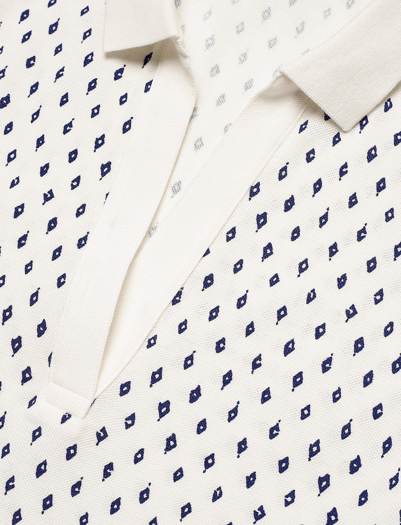 GANT - D1. DESERT JEWEL PRINT SS PIQUE - eggshell - 2