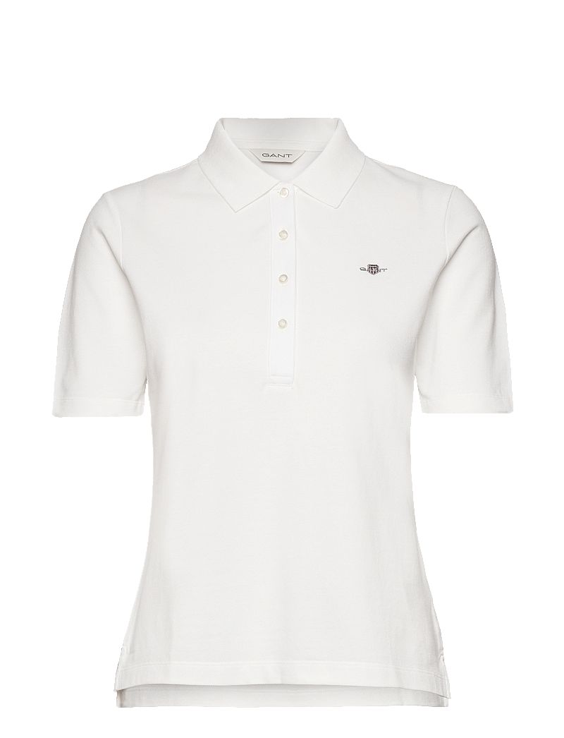 GANT - SLIM SHIELD SS PIQUE POLO - pikéer - eggshell - 1