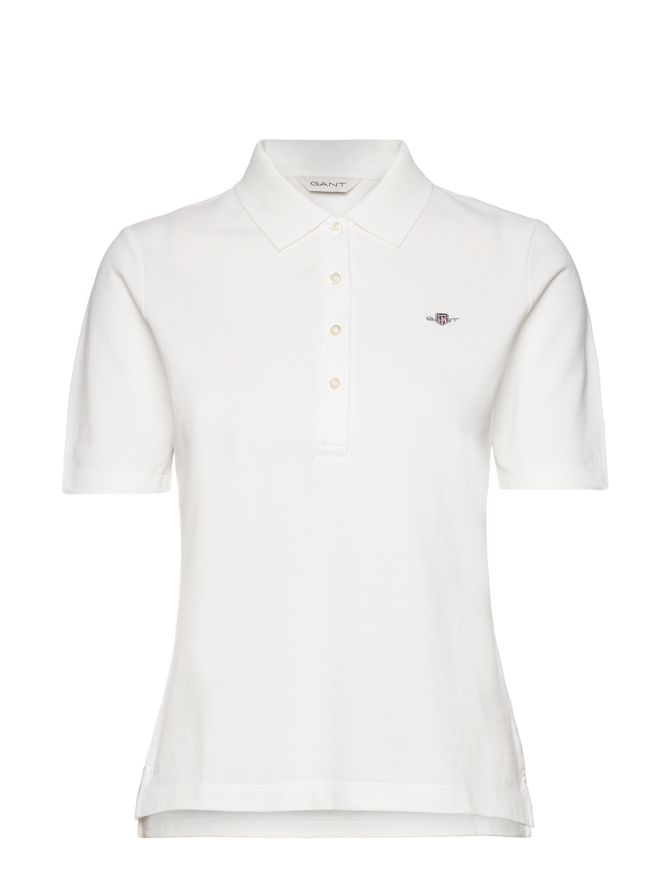 Gant - SLIM SHIELD SS PIQUE POLO - poloshirts - eggshell - 1