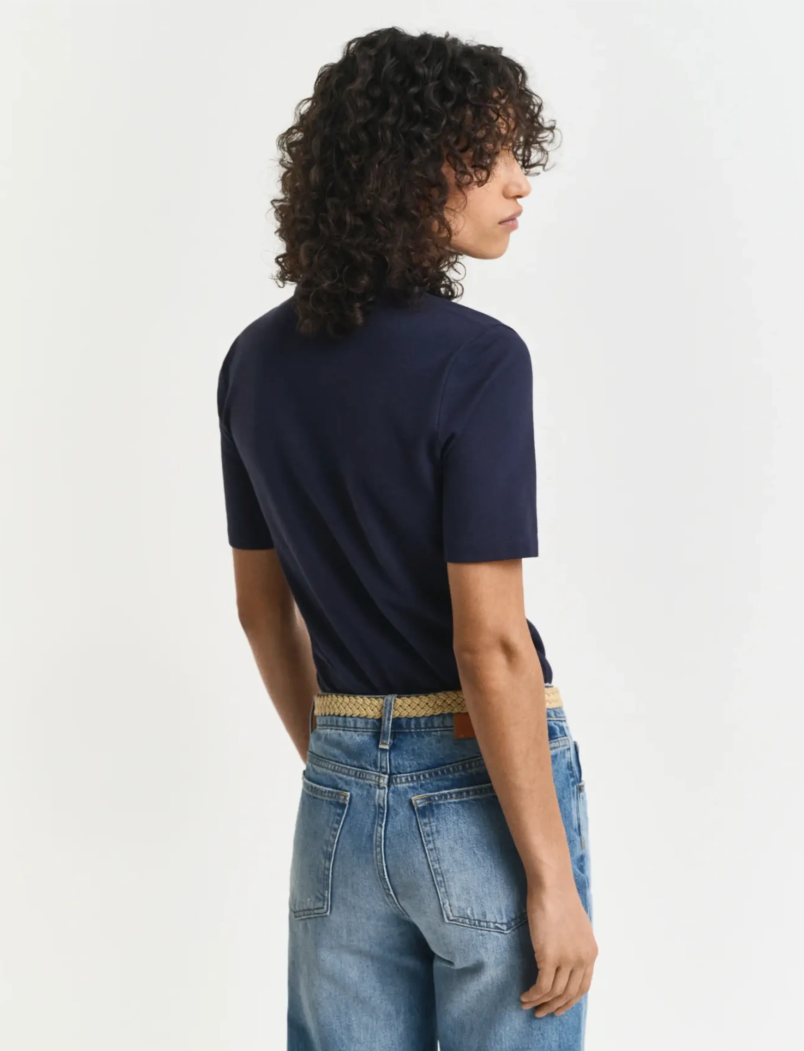 Gant - SLIM SHIELD SS PIQUE POLO - polo marškinėliai - evening blue - 3