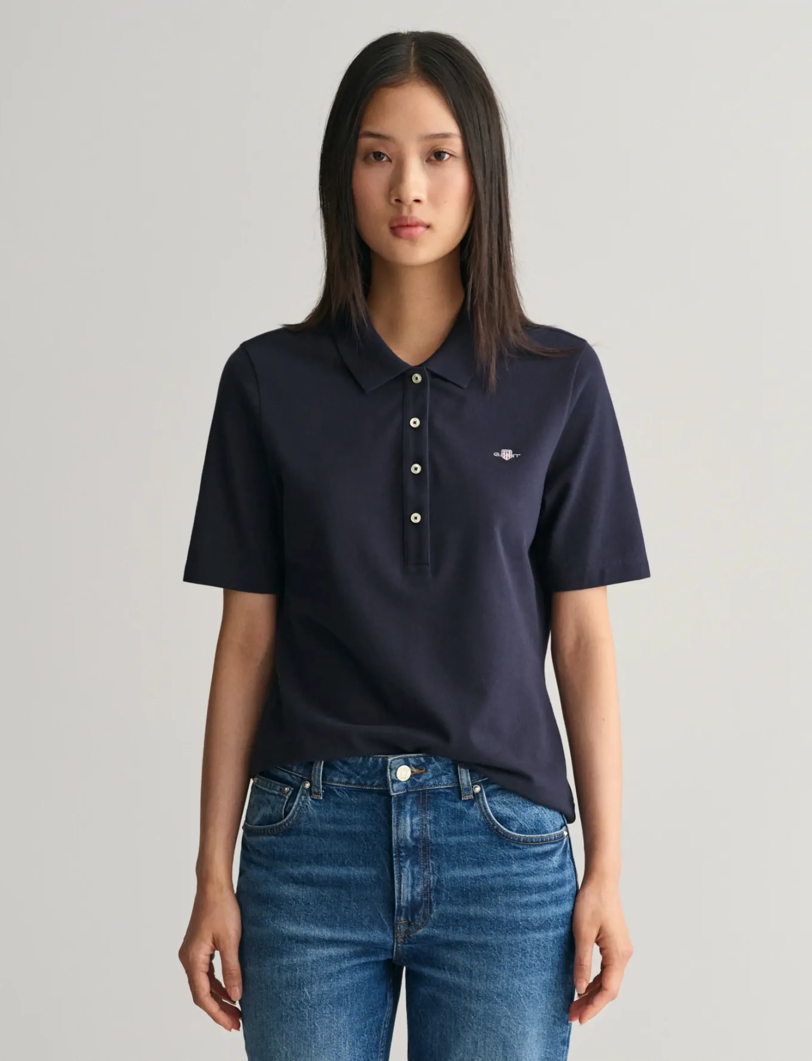Gant Slim Shield Ss Pique Polo blusar dam – bild 5