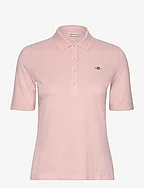 SLIM SHIELD SS PIQUE POLO - FADED PINK