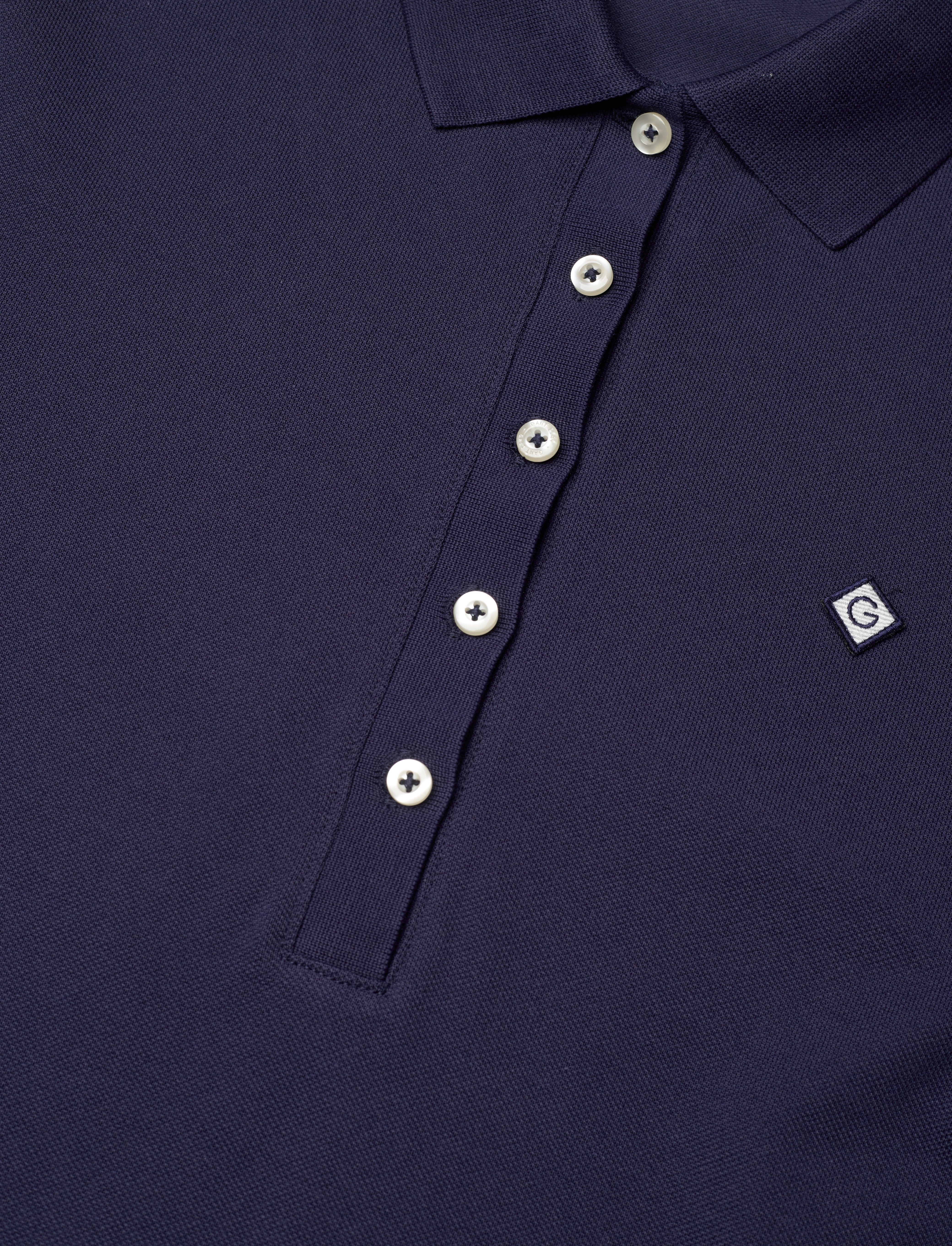 GANT - PIQUE POLO DRESS - evening blue - 4