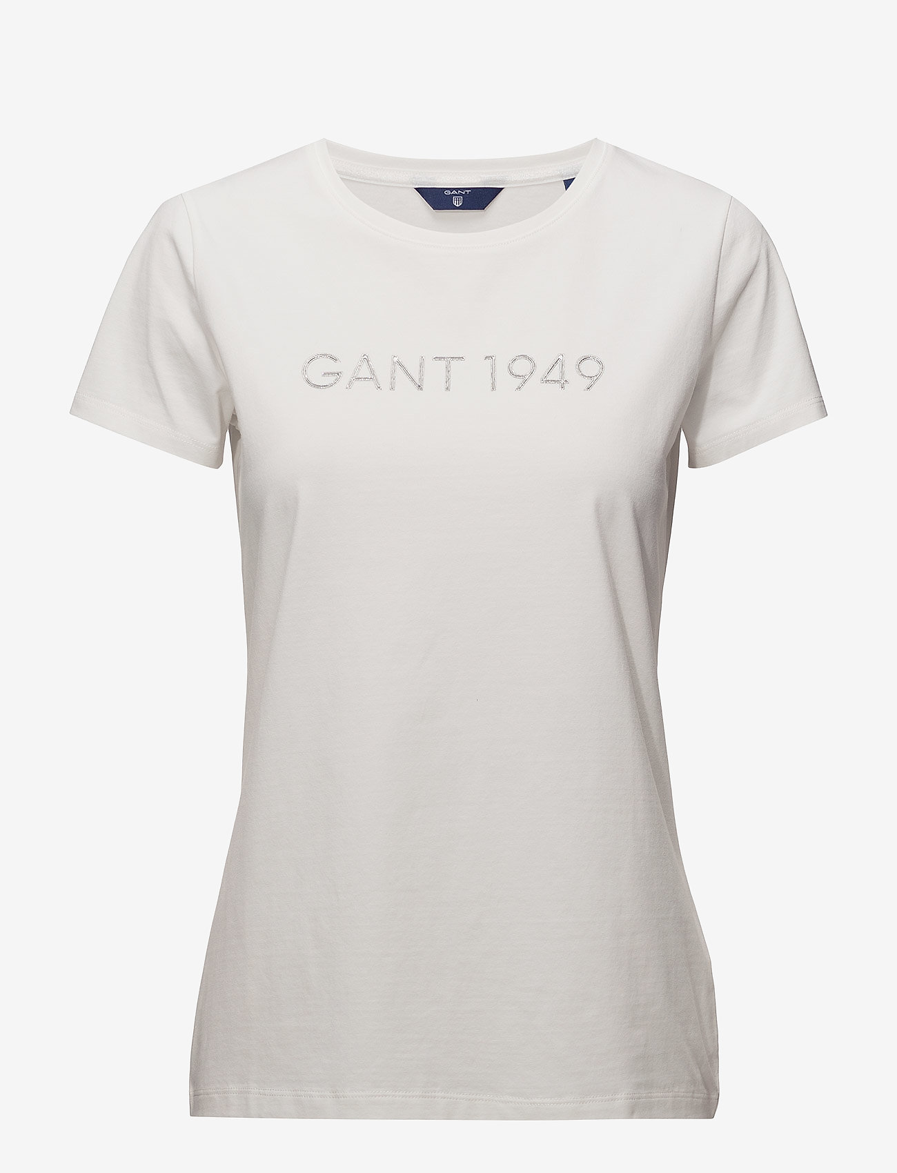 GANT - O1. GANT 1949 C-NECK SS T-SHIRT - eggshell - 0