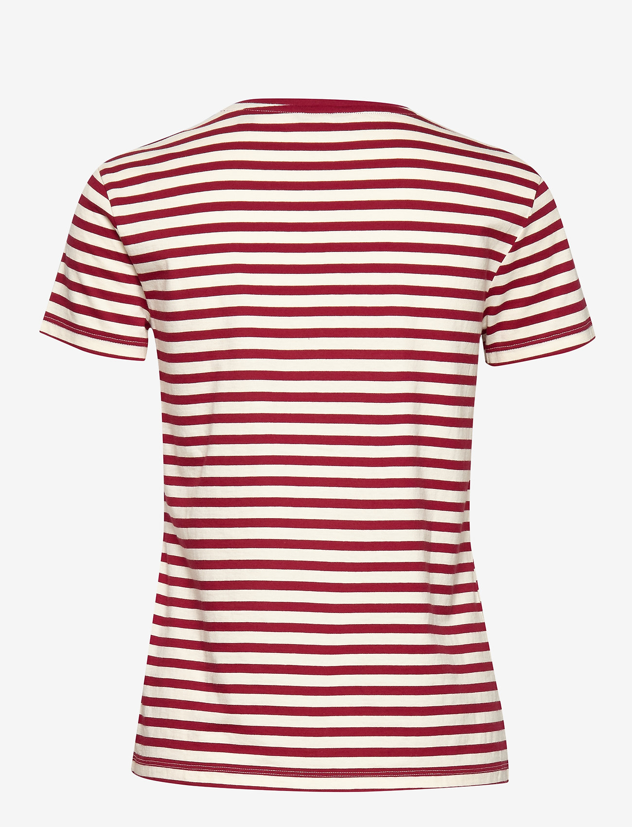 GANT - D1. STRIPE GRAPHIC SS T-SHIRT - mahogny red - 1