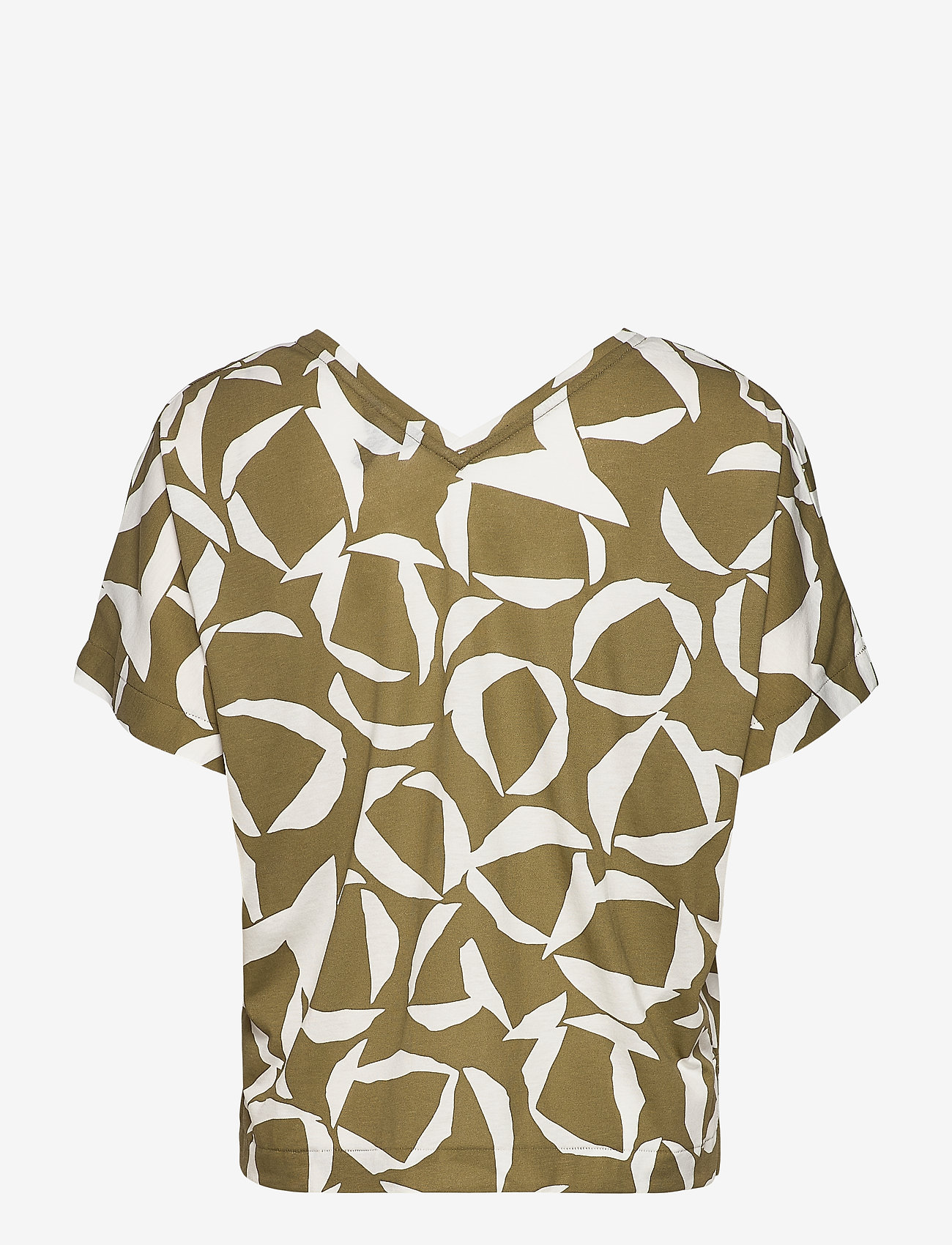 GANT - D1. CRESENT BLOOM SS TOP - olive green - 1