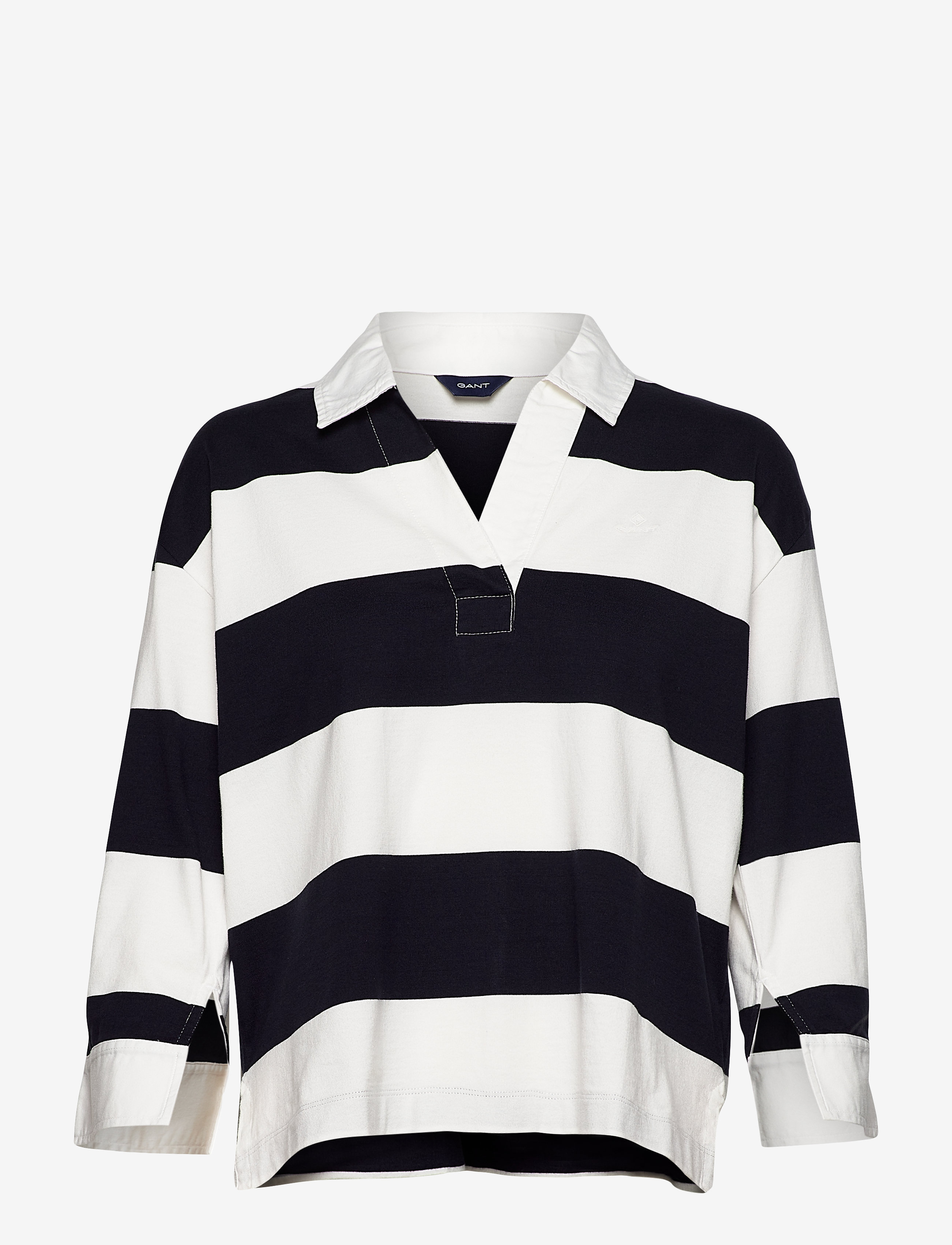 GANT - D1. FEMININE STRIPED HEAVY RUGGER - evening blue - 0