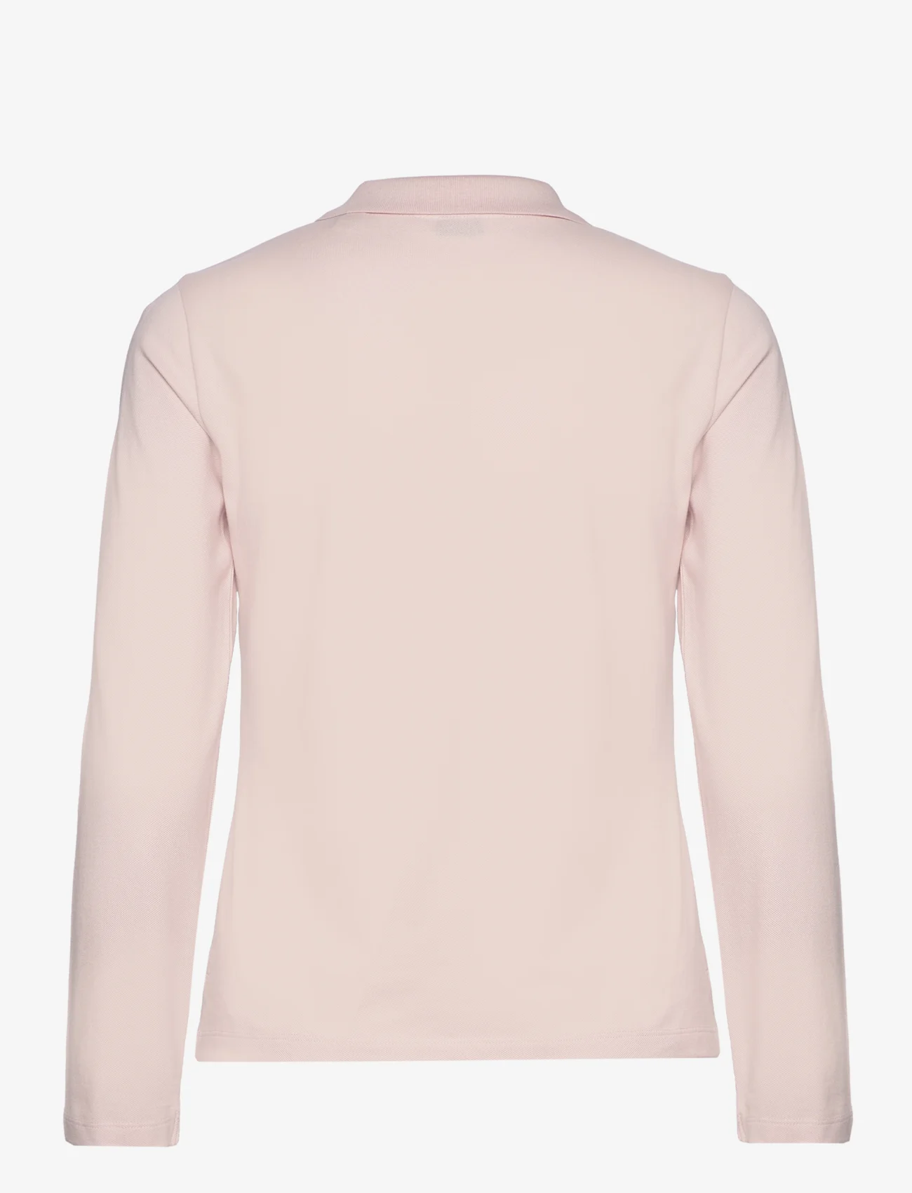 GANT - SLIM SHIELD LS PIQUE POLO - poloskjorter - faded pink - 1