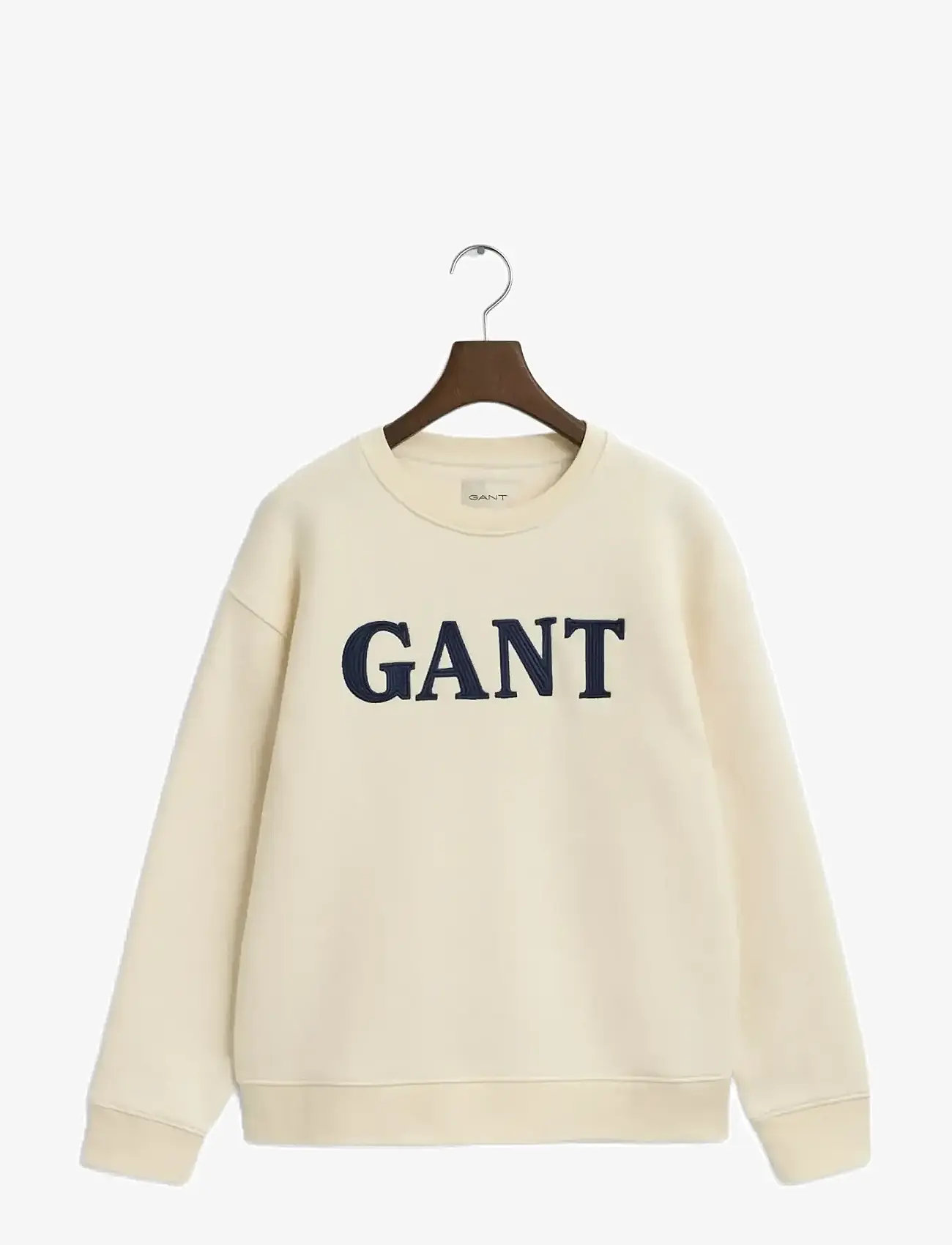 GANT - GRAPHIC C-NECK SWEAT - modetrender - cream - 1