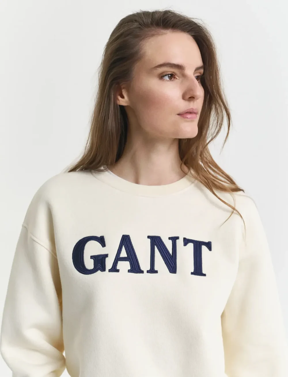GANT - GRAPHIC C-NECK SWEAT - modetrender - cream - 0