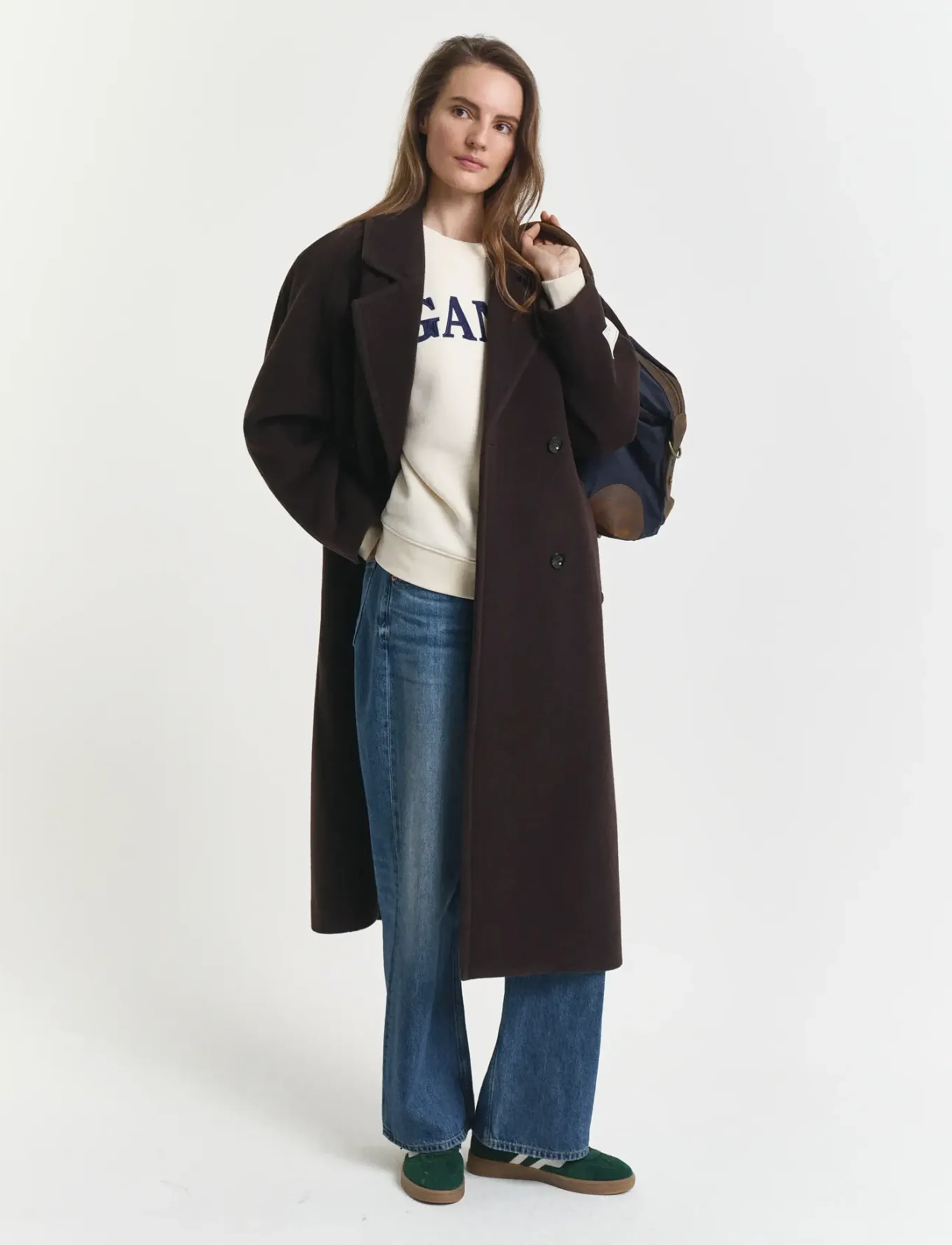 Gant - GRAPHIC C-NECK SWEAT - dressipluusid - cream - 2