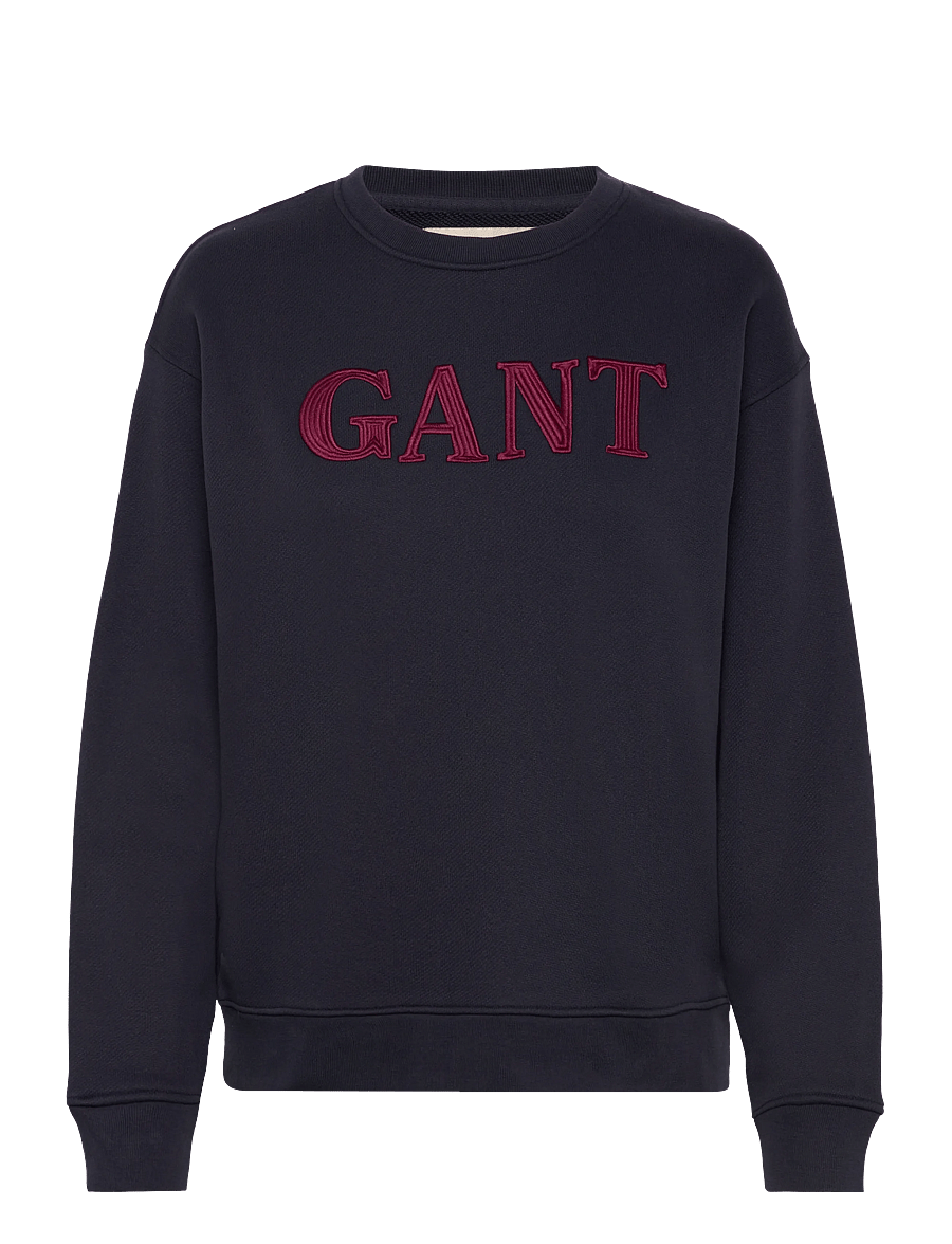 Gant - GRAPHIC C-NECK SWEAT - mode trends - evening blue - 0