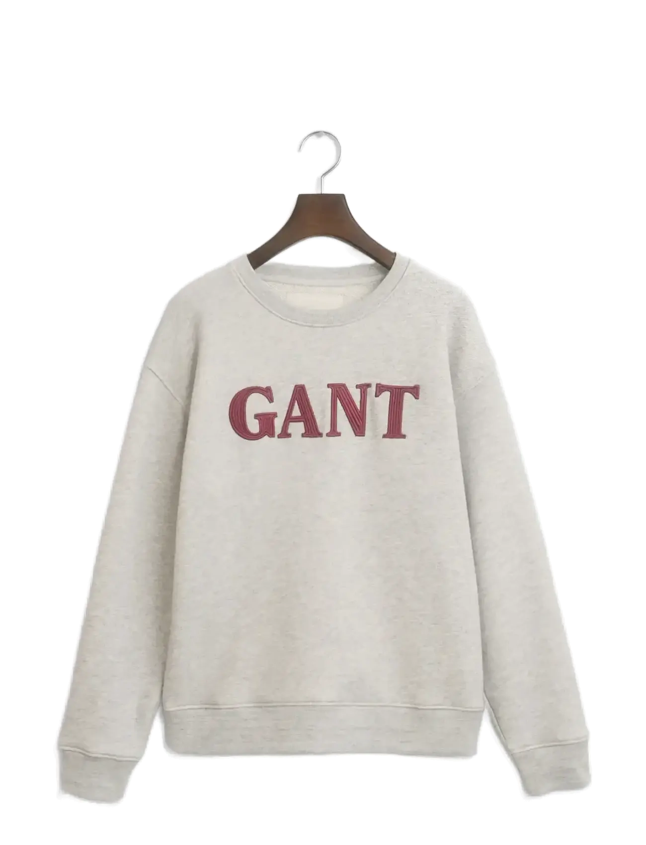 Gant - GRAPHIC C-NECK SWEAT - sweatshirts & hættetrøjer - light grey melange - 1